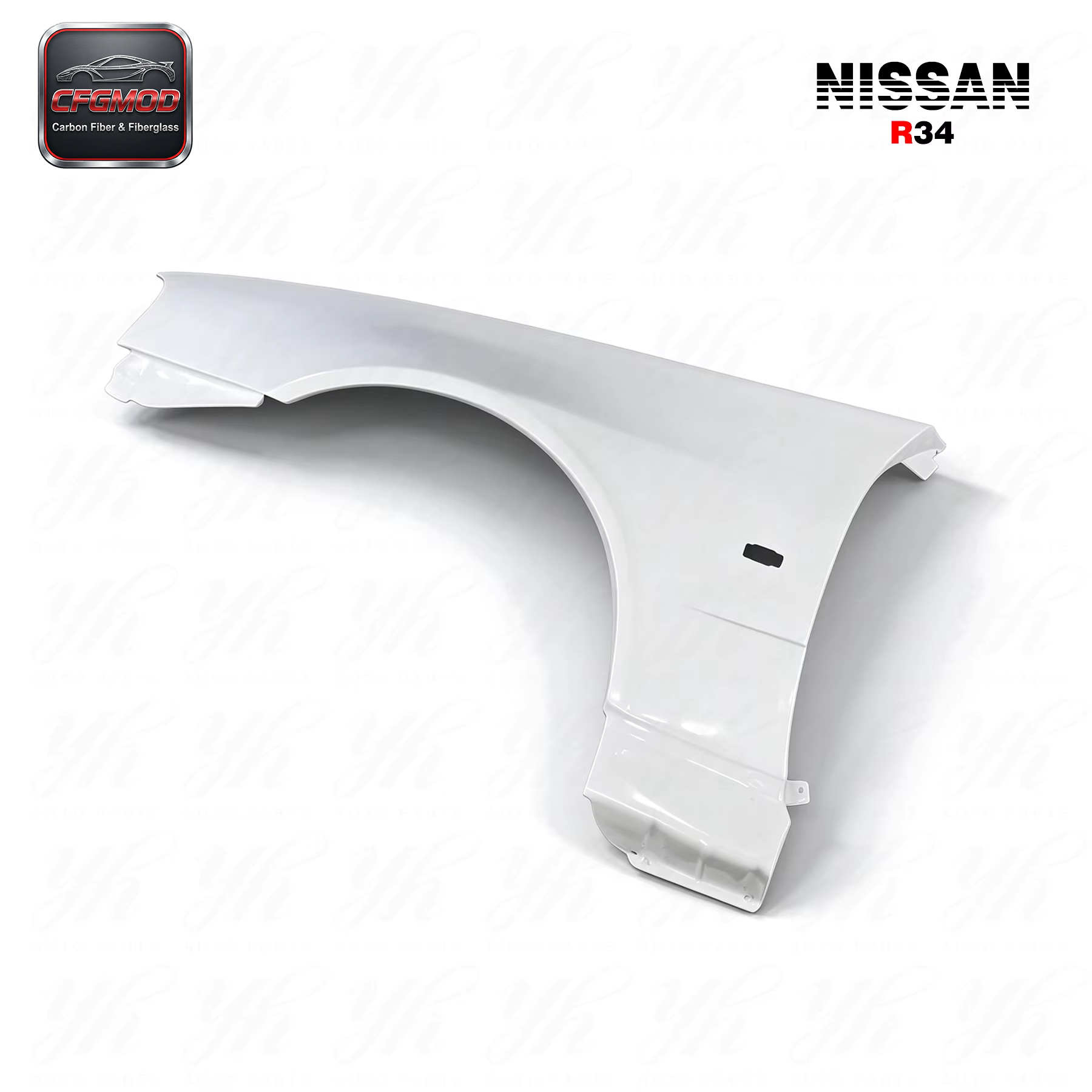 For FRP 1999-2002 Skyline R34 GTR OEM Style Front Fender Wing Glass Fiber — 5