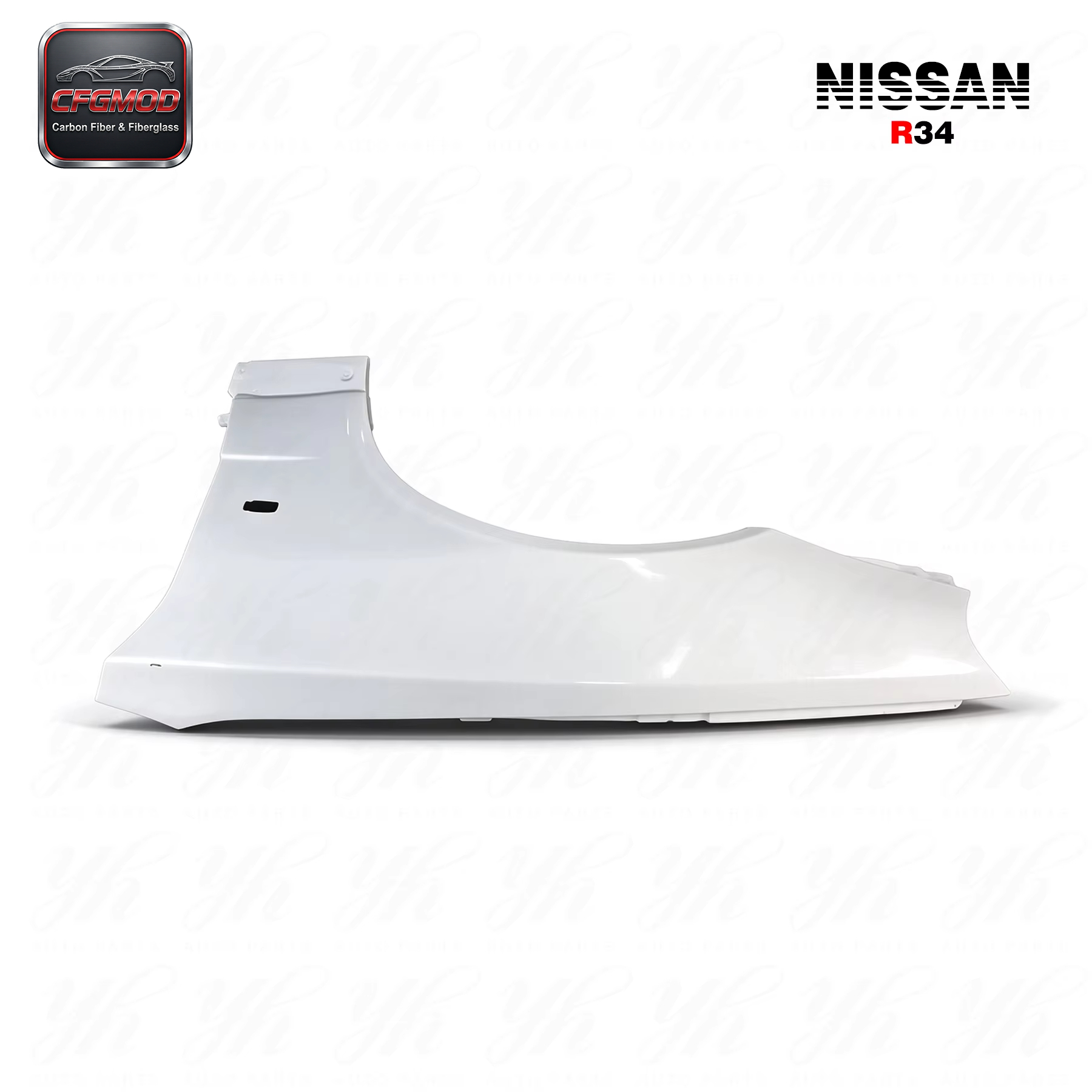 For FRP 1999-2002 Skyline R34 GTR OEM Style Front Fender Wing Glass Fiber — 6