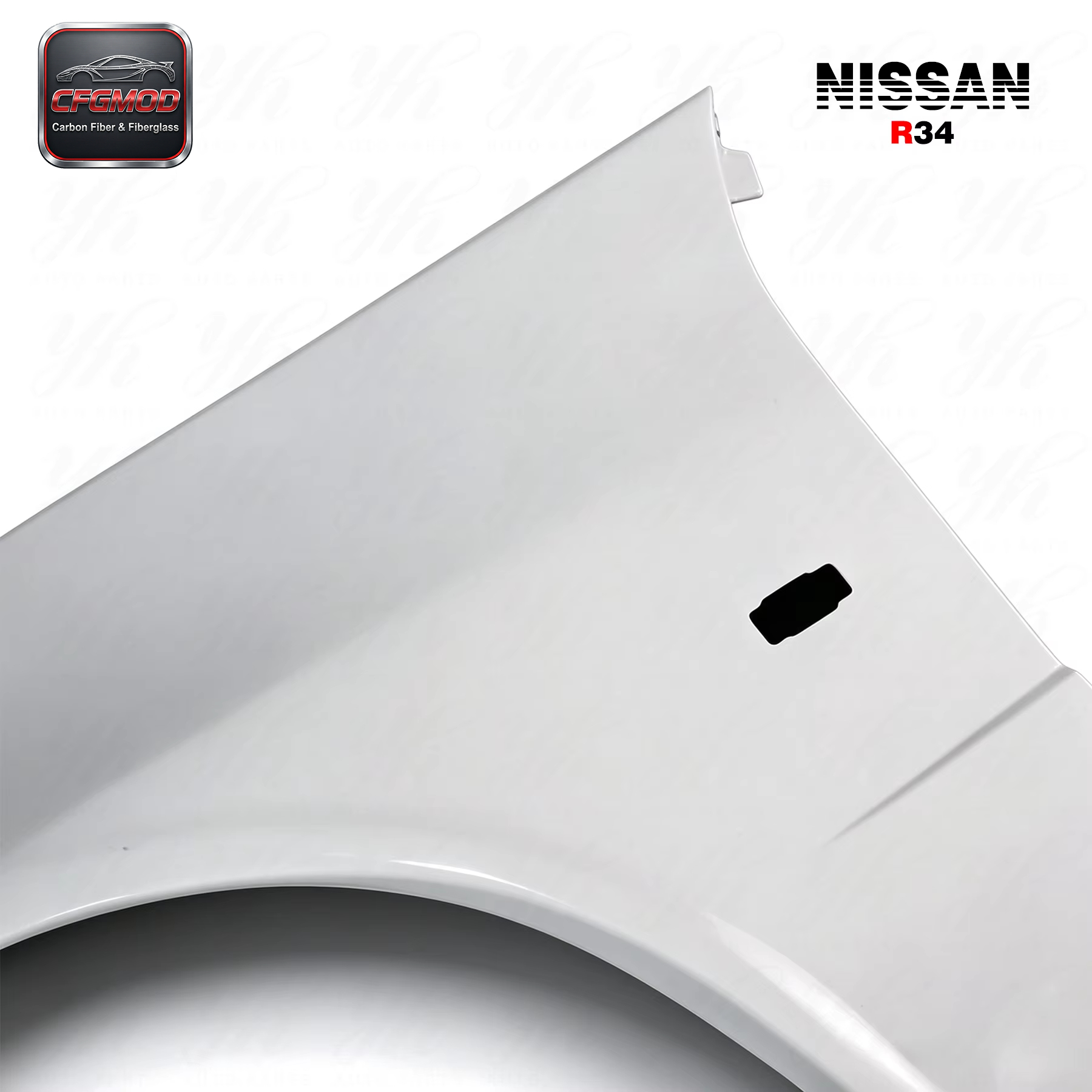 For FRP 1999-2002 Skyline R34 GTR OEM Style Front Fender Wing Glass Fiber — 7