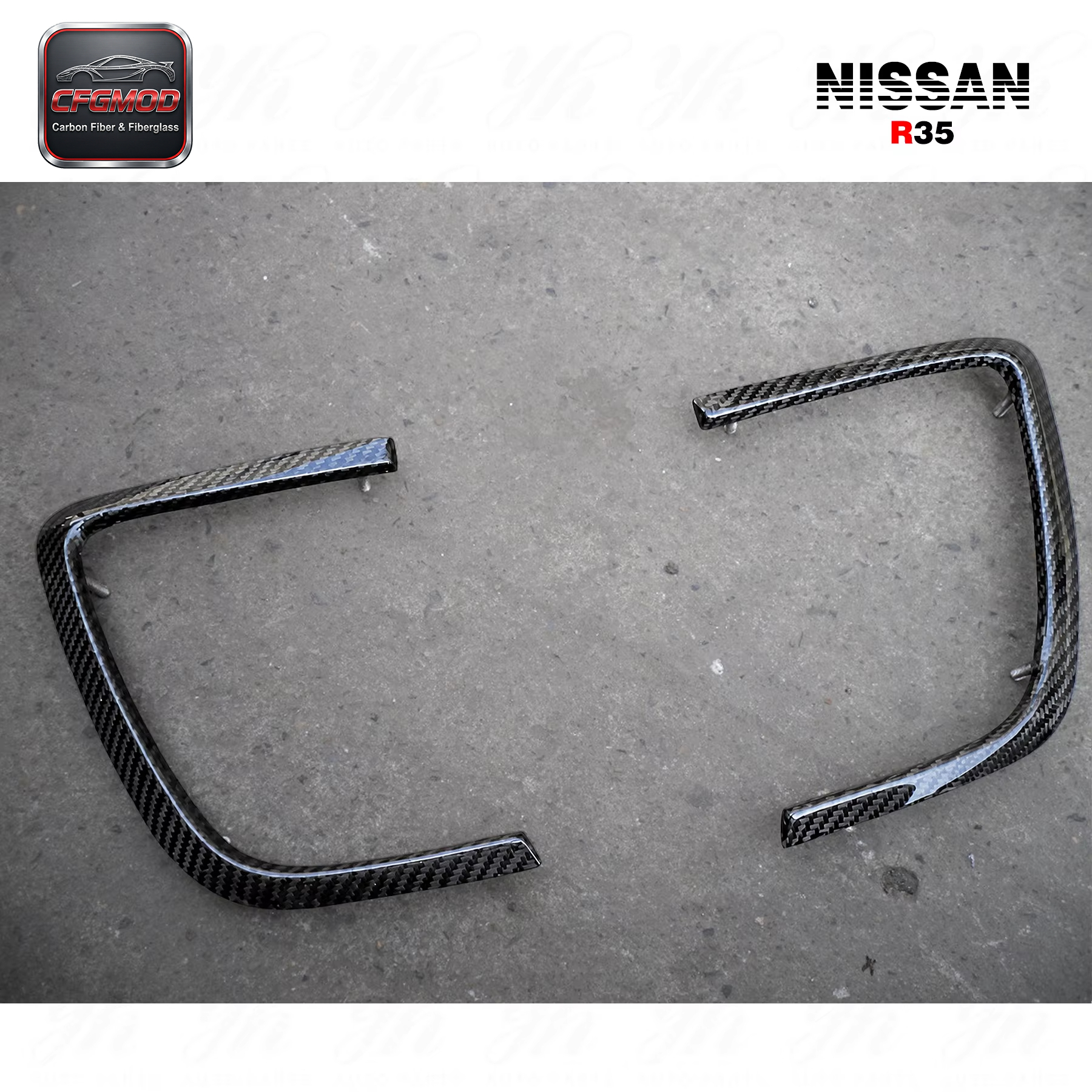 For R35 GTR Front Bumper Side Vents Addon (ONLY for WALD BUMPER) — 5