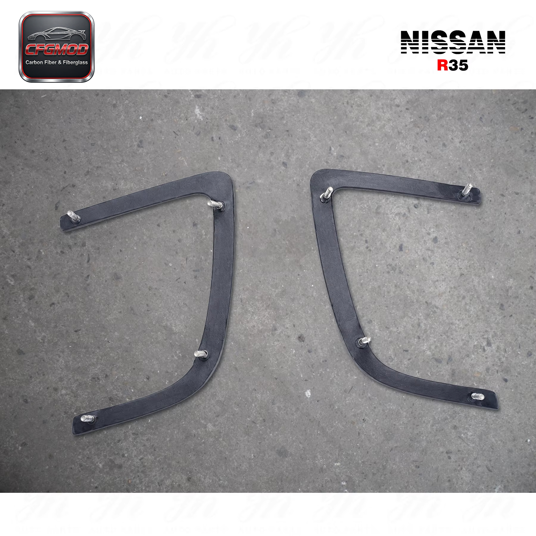 For R35 GTR Front Bumper Side Vents Addon (ONLY for WALD BUMPER) — 6