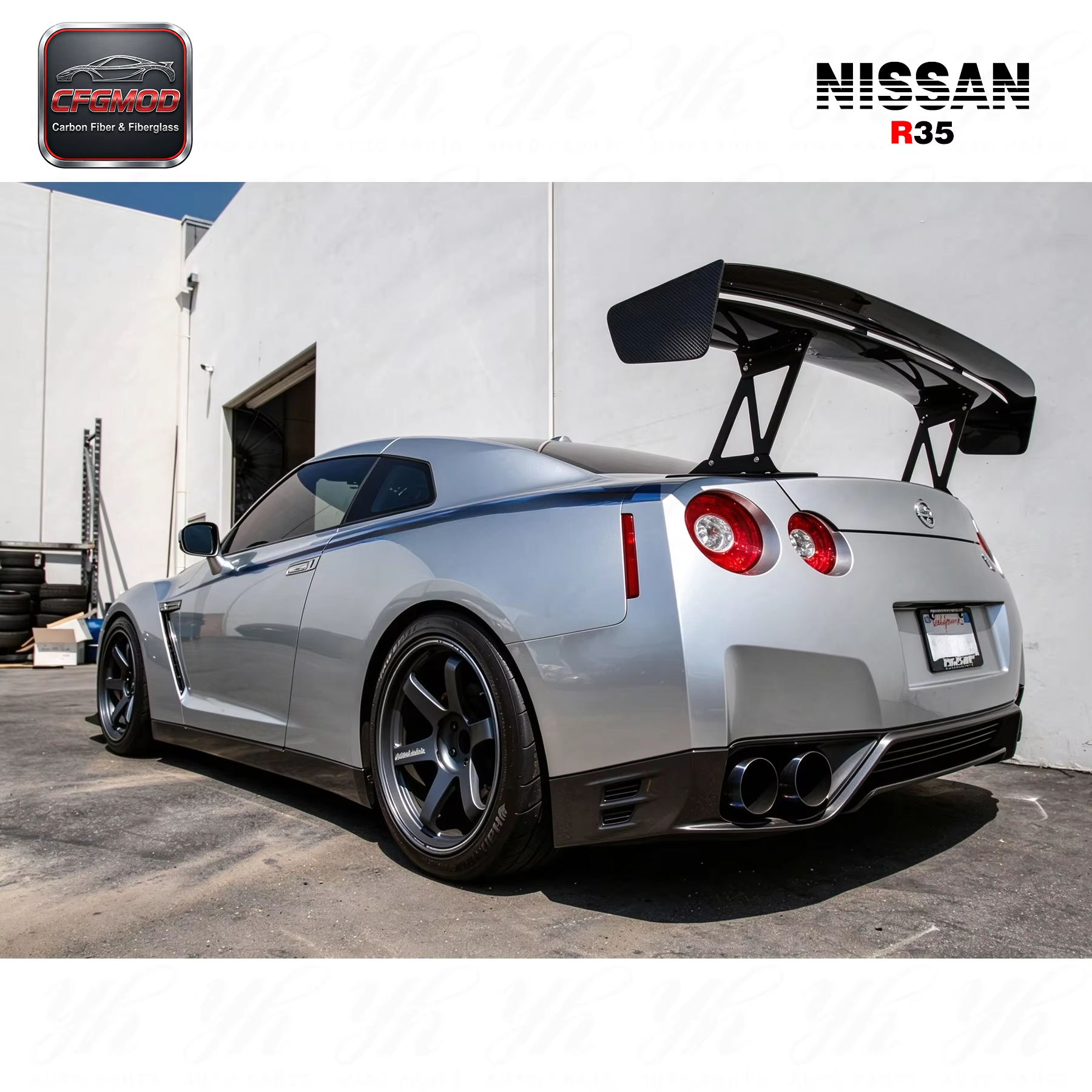 For R35 GTR Carbon Fiber Spoiler Style — 6