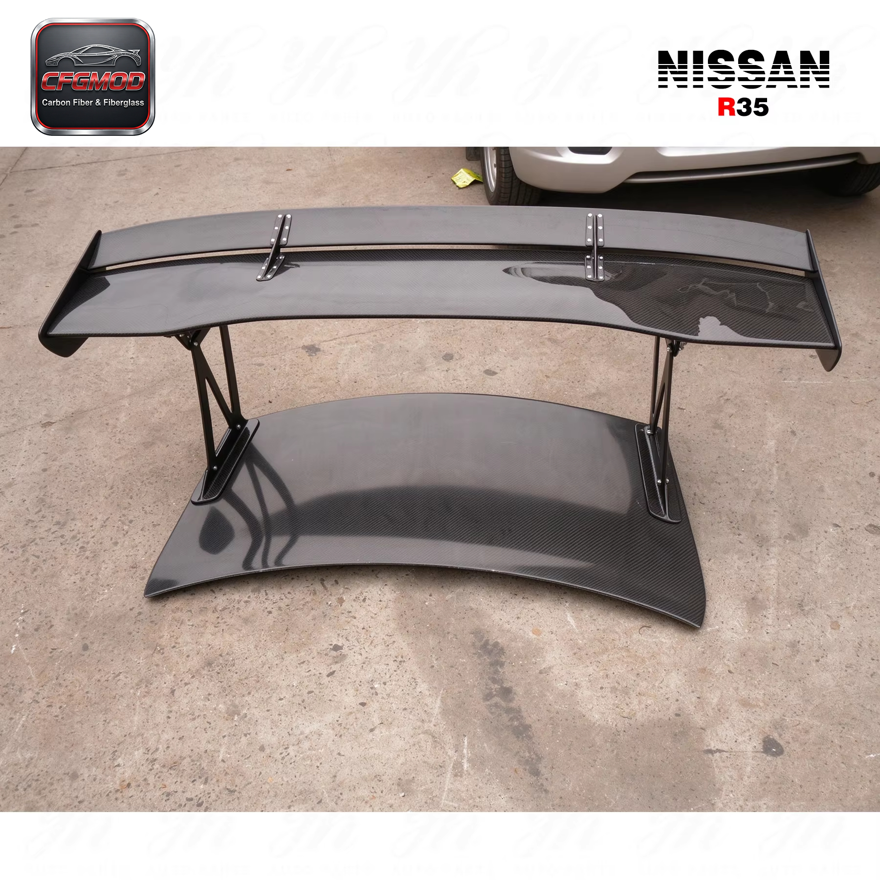 For R35 GTR Carbon Fiber Spoiler Style — 7