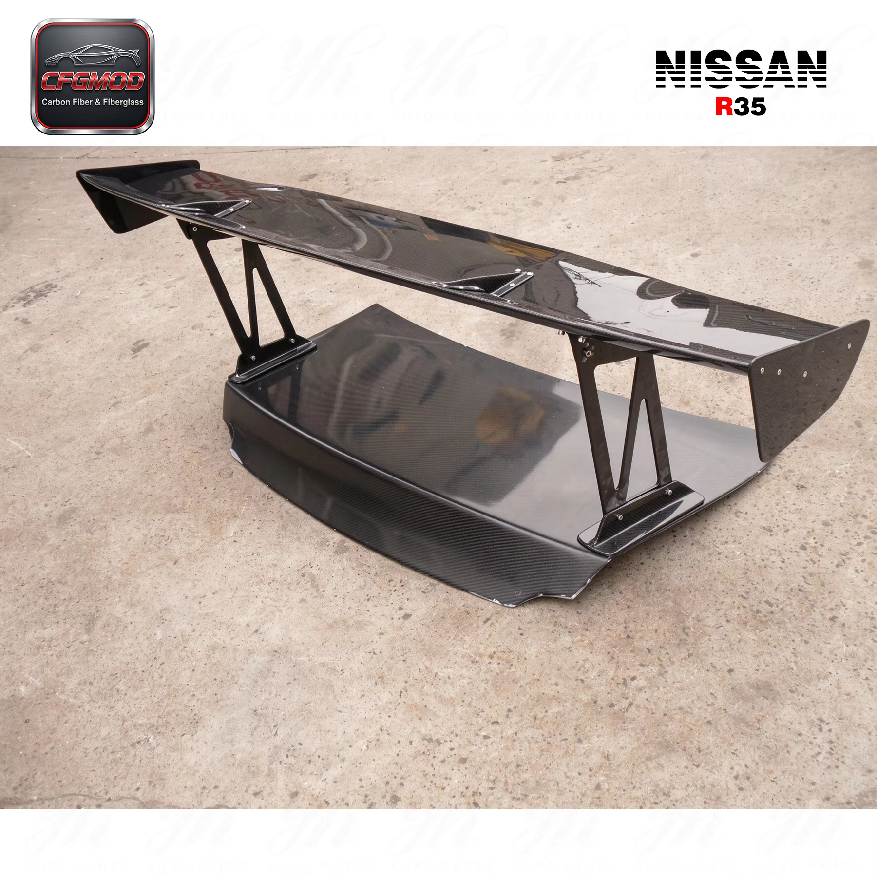 For R35 GTR Carbon Fiber Spoiler Style — 9