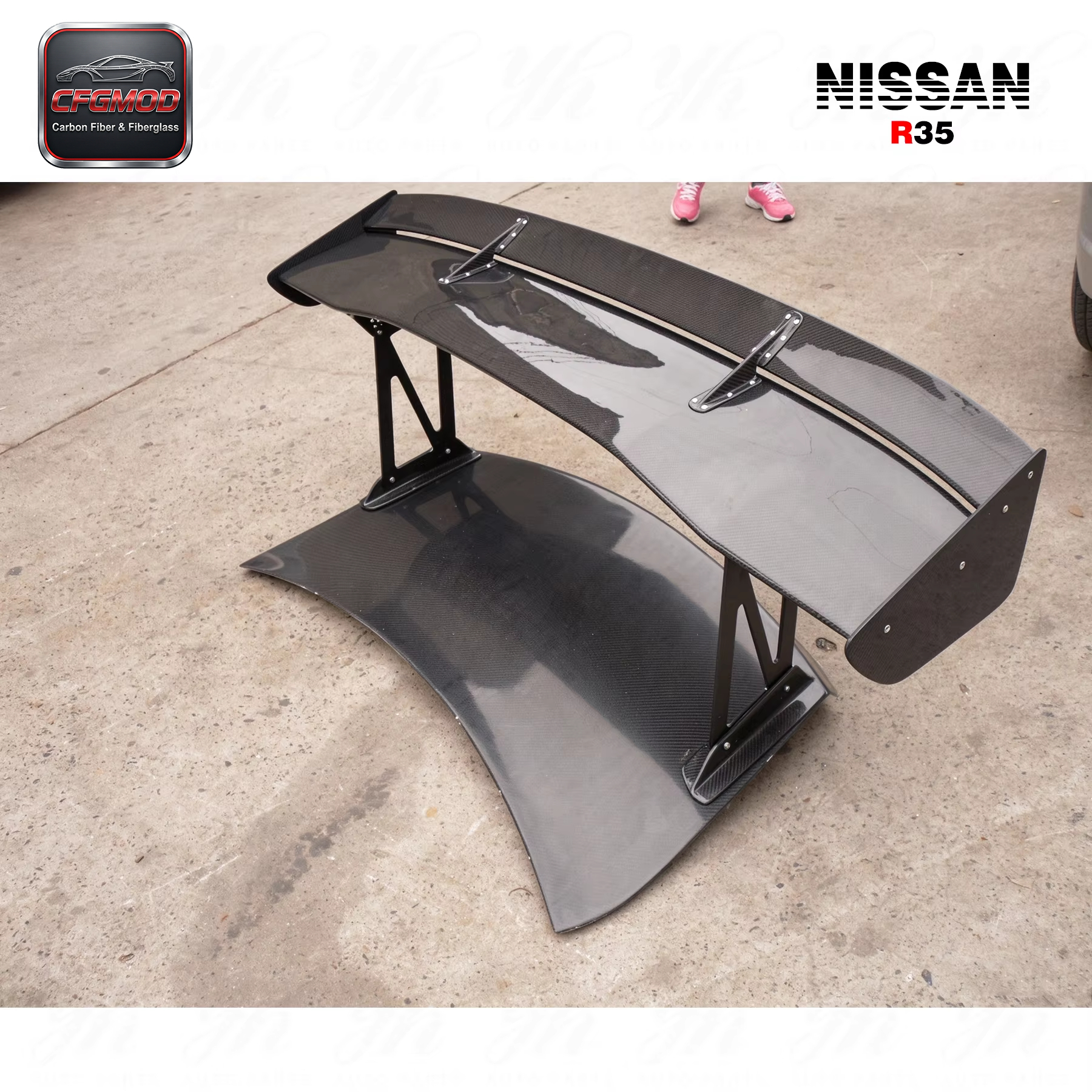 For R35 GTR Carbon Fiber Spoiler Style — 10