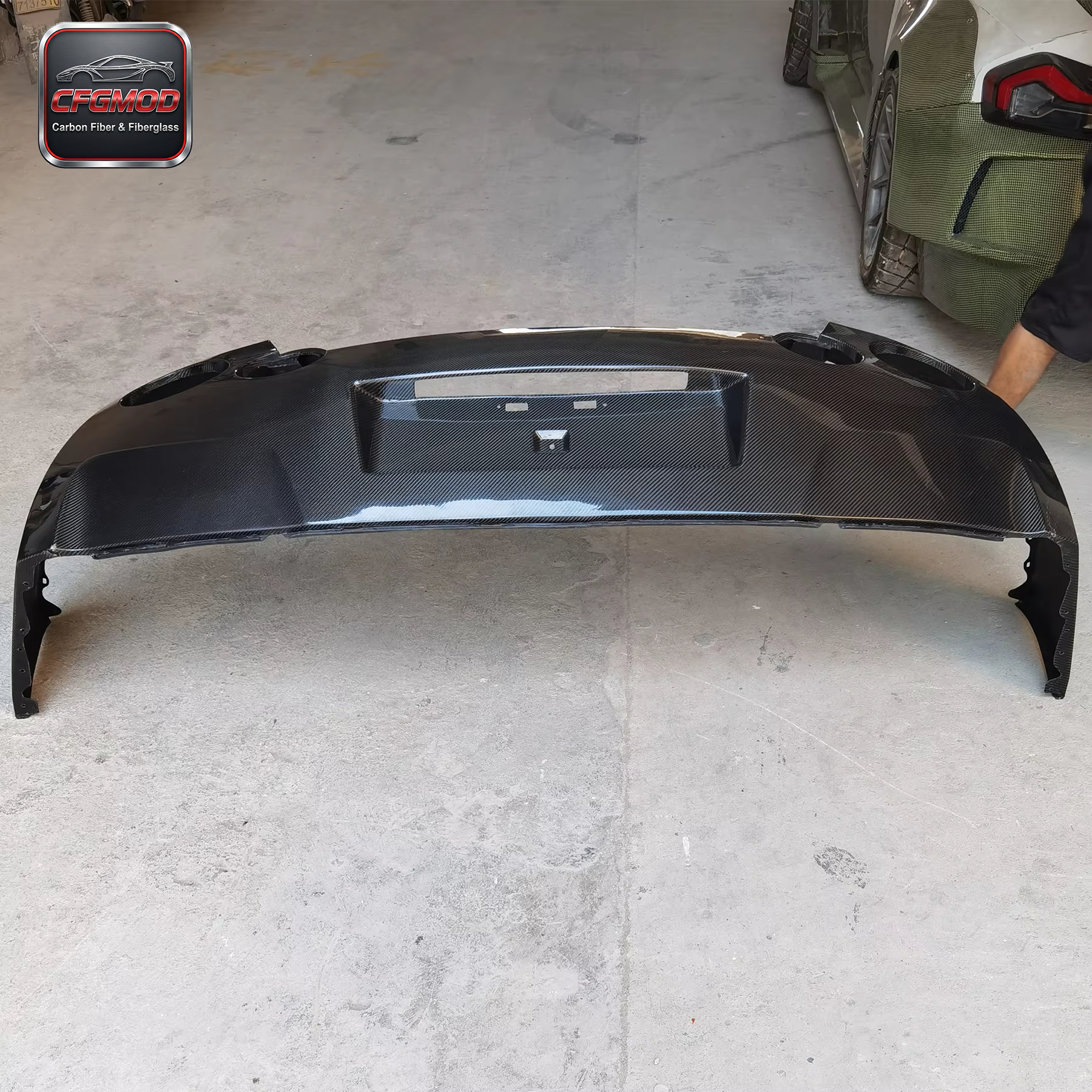 Carbon Fiber R35 OEM GTR REAR Bumper ( Rear Lip Not Included) CF — 5