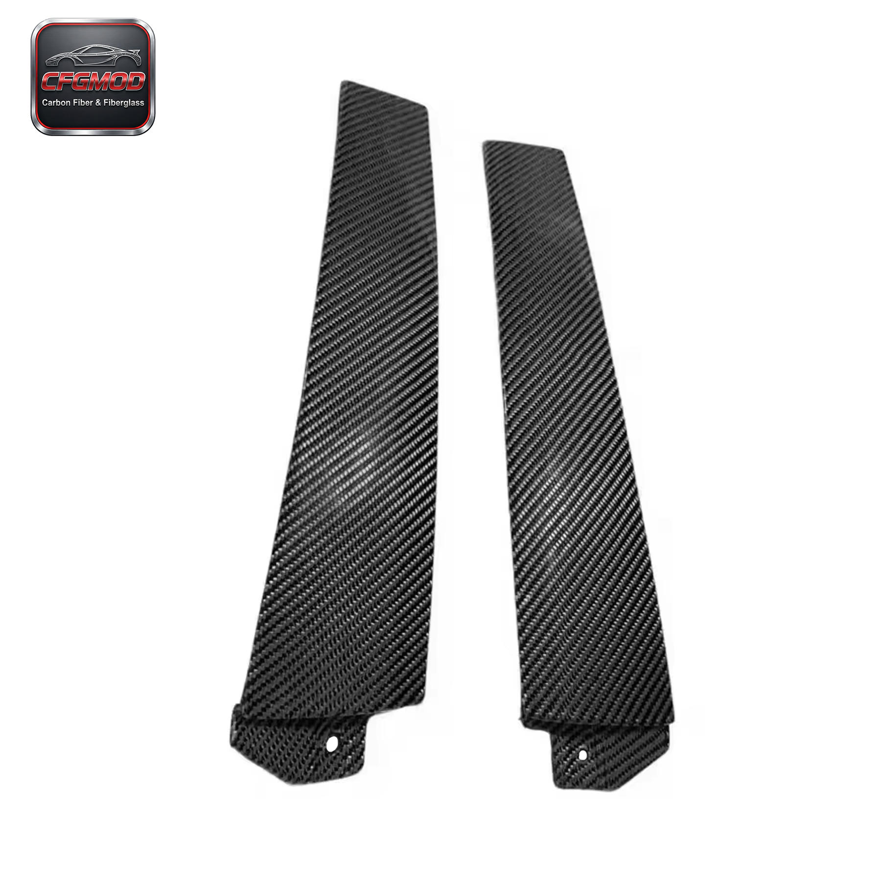 S13 High Quality Black Carbon Fiber B-Pillar Cover with Made in Guangdong — 2