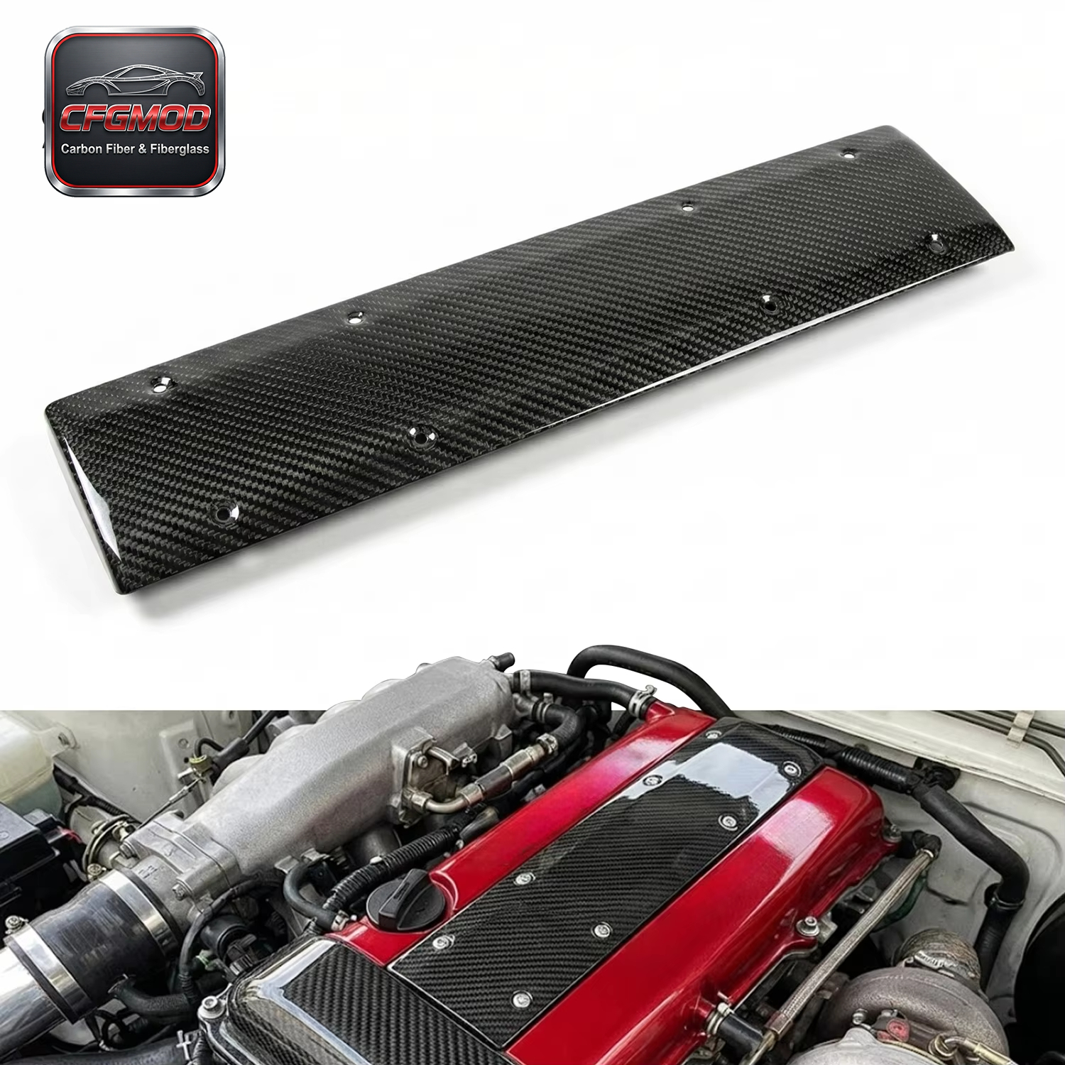 Carbon Fiber S13 PS13 RPS13 180SX 240SX CA18DET Plug Cover CF — 3