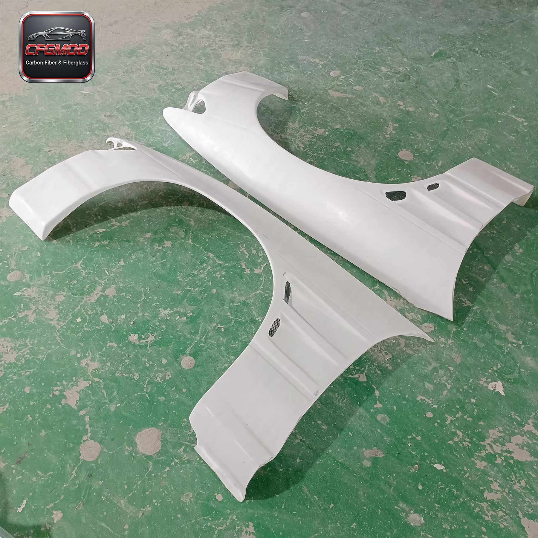Factory Direct Sales Glass Fiber Front Fender for S13 PS13 BN-Sports Style +25mm Wider — 5