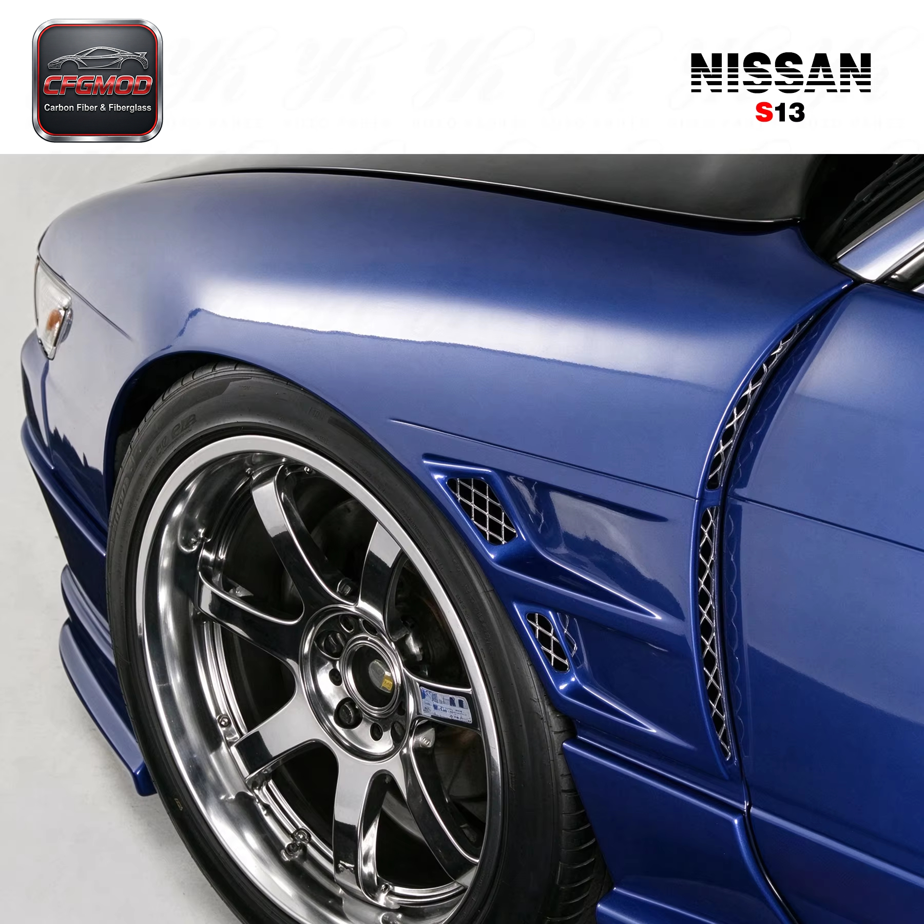 1989-1994 S13 Silvia PS13 DMAX-Sports Style +30mm Front Fender — 1