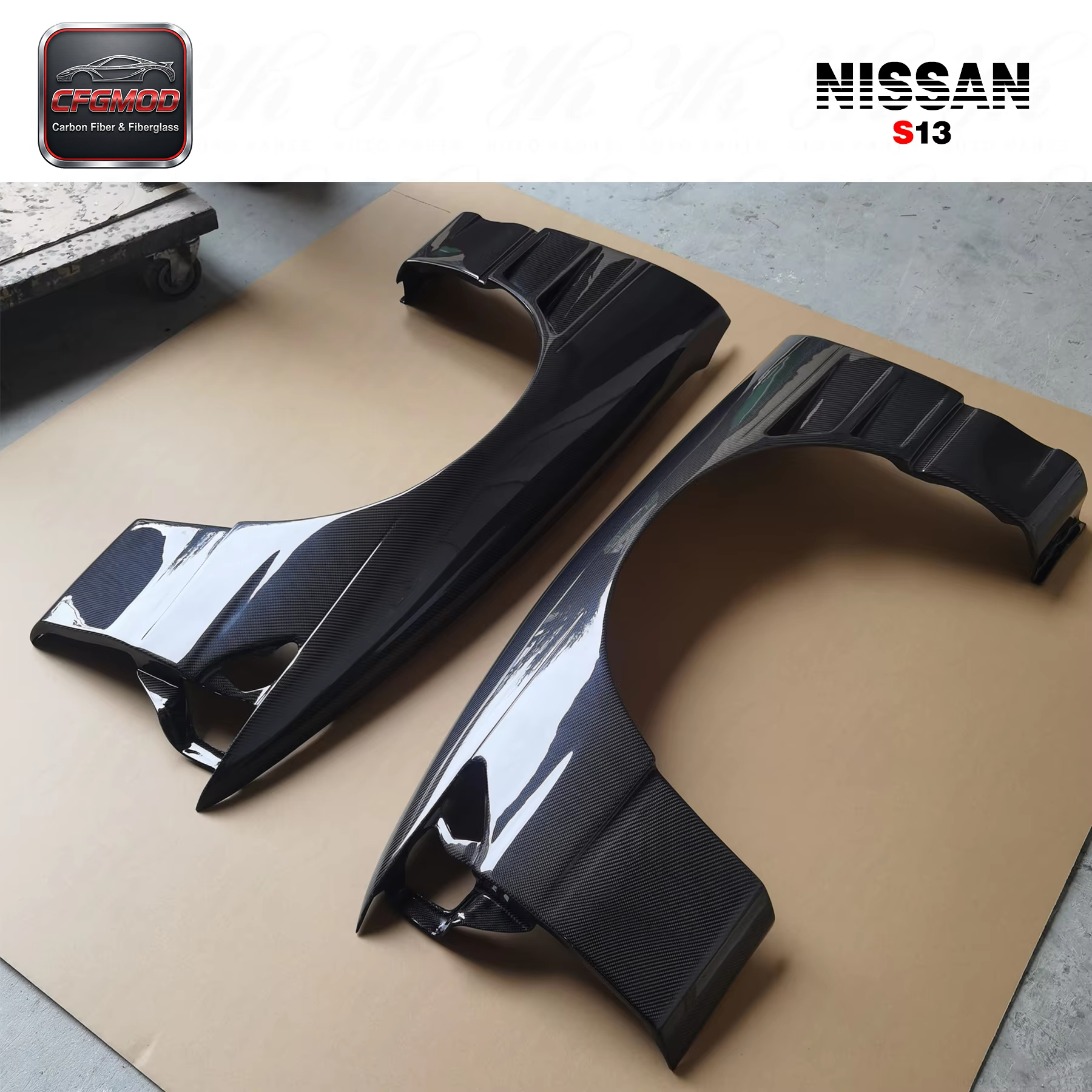 1989-1994 S13 Silvia PS13 DMAX-Sports Style +30mm Front Fender — 7