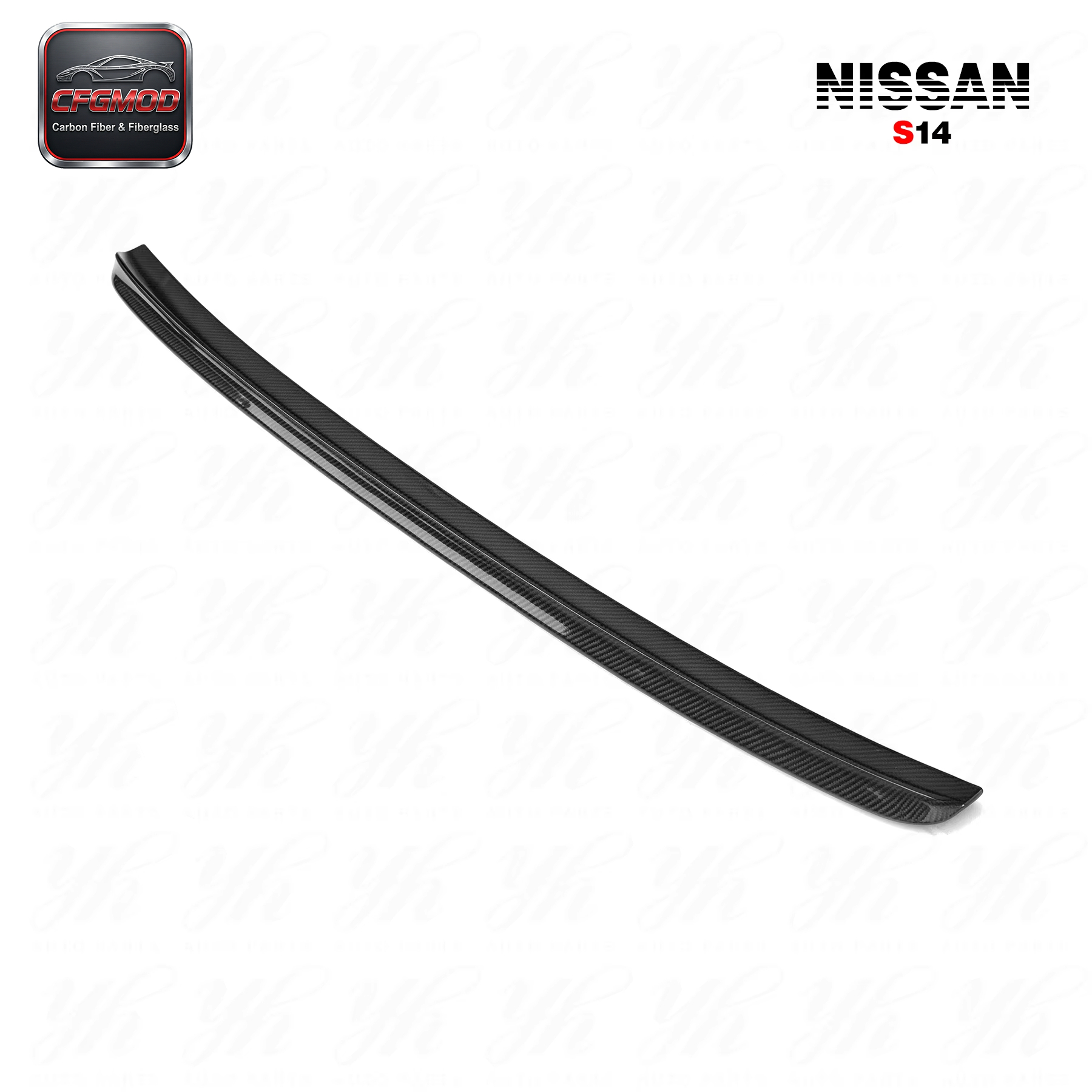 For S14 S14A Origin Carbon Fiber Boot Lip — 3