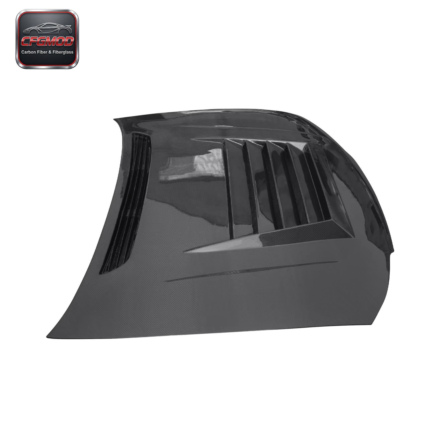 For 200SX S15 Silvia Dmax Style High Gloss 3K Twill Weave Carbon Fiber Bonnet Hood with Original Fitment — 1