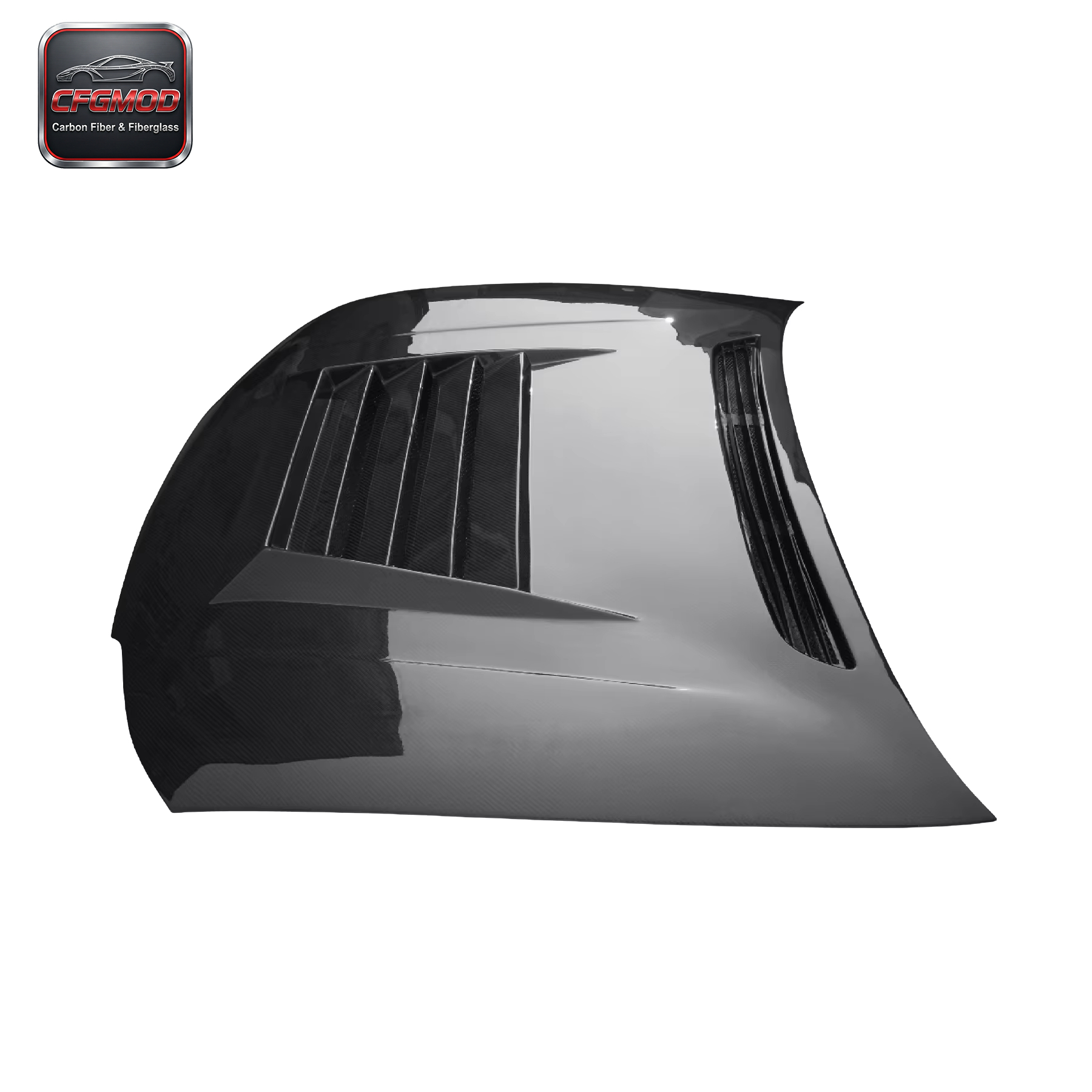 For 200SX S15 Silvia Dmax Style High Gloss 3K Twill Weave Carbon Fiber Bonnet Hood with Original Fitment — 2