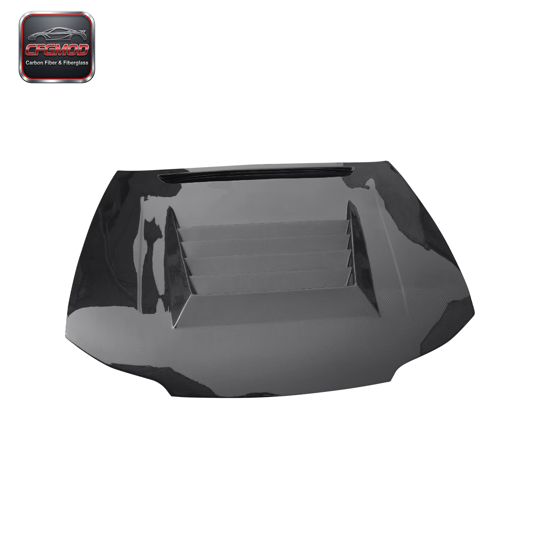 For 200SX S15 Silvia Dmax Style High Gloss 3K Twill Weave Carbon Fiber Bonnet Hood with Original Fitment — 4