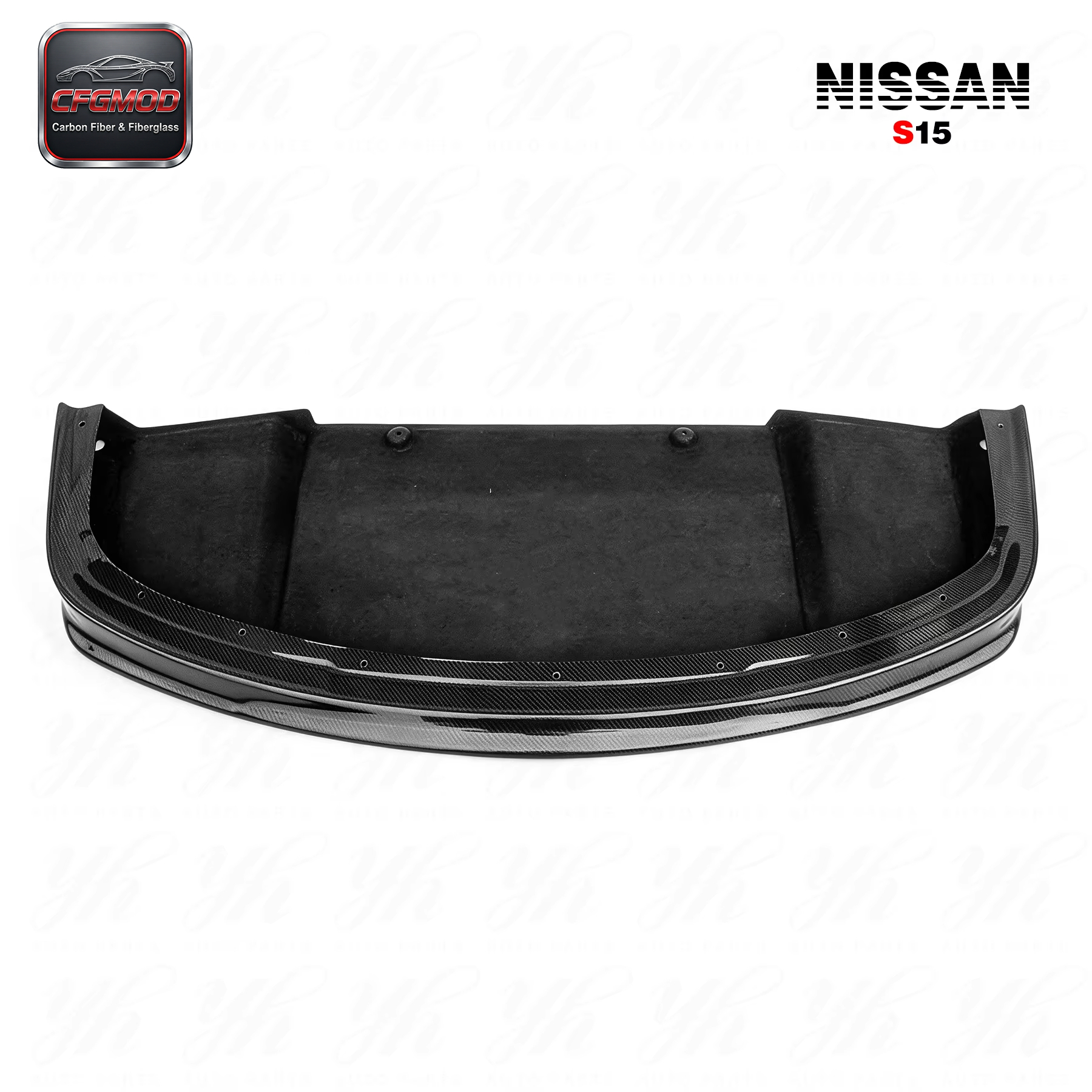 New Carbon Fiber High Quality for 1993-1999 S15 Silvia ABF Style Front Bumper Lip Splitter with Excellent Fitment — 2