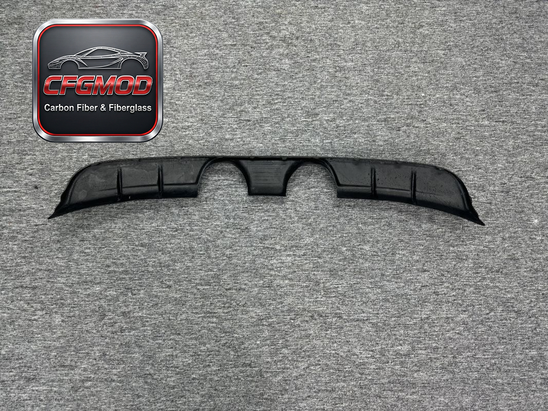 Center Exhaust Carbon Fiber Rear Lip for Porsche 911 991.2 Rear Bumper Diffuser Spoiler Valance Tuning Parts — 6