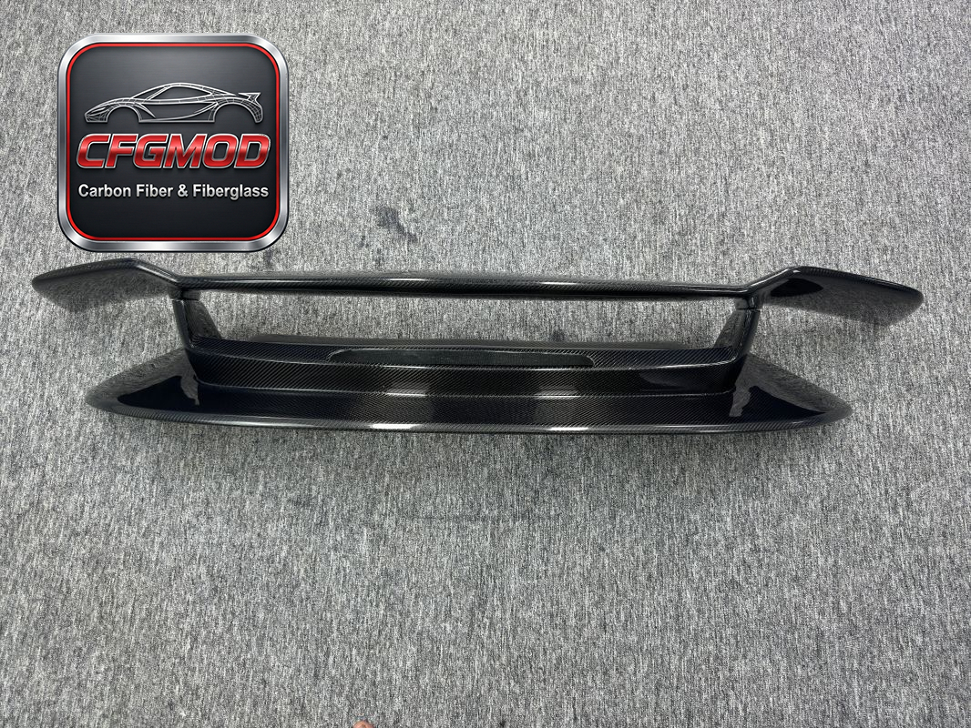 SD Style Carbon Fiber and Primer Rear Wing Spoiler for Porsche 911 992 Carrera Trunk Decklid Tuning Parts — 5