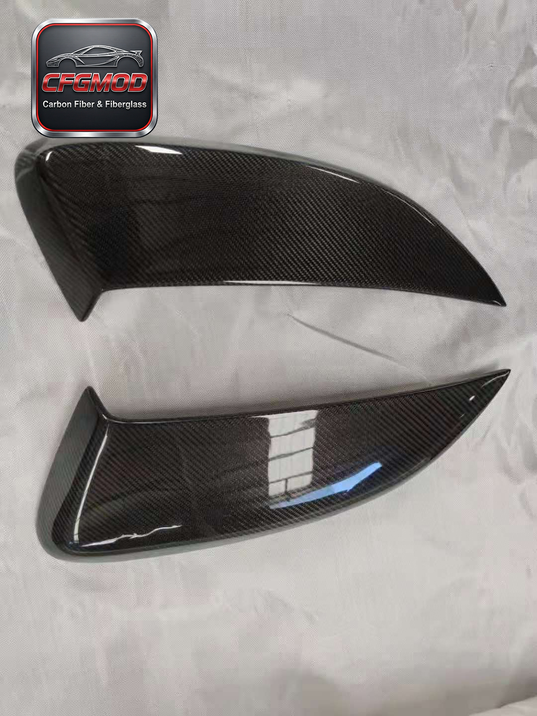 GT4 Style Dry Carbon Fiber Rear Side Vents Air Intakes for Porsche 981 Boxster Cayman Side Quarter Panel Vents Tuning Parts — 1