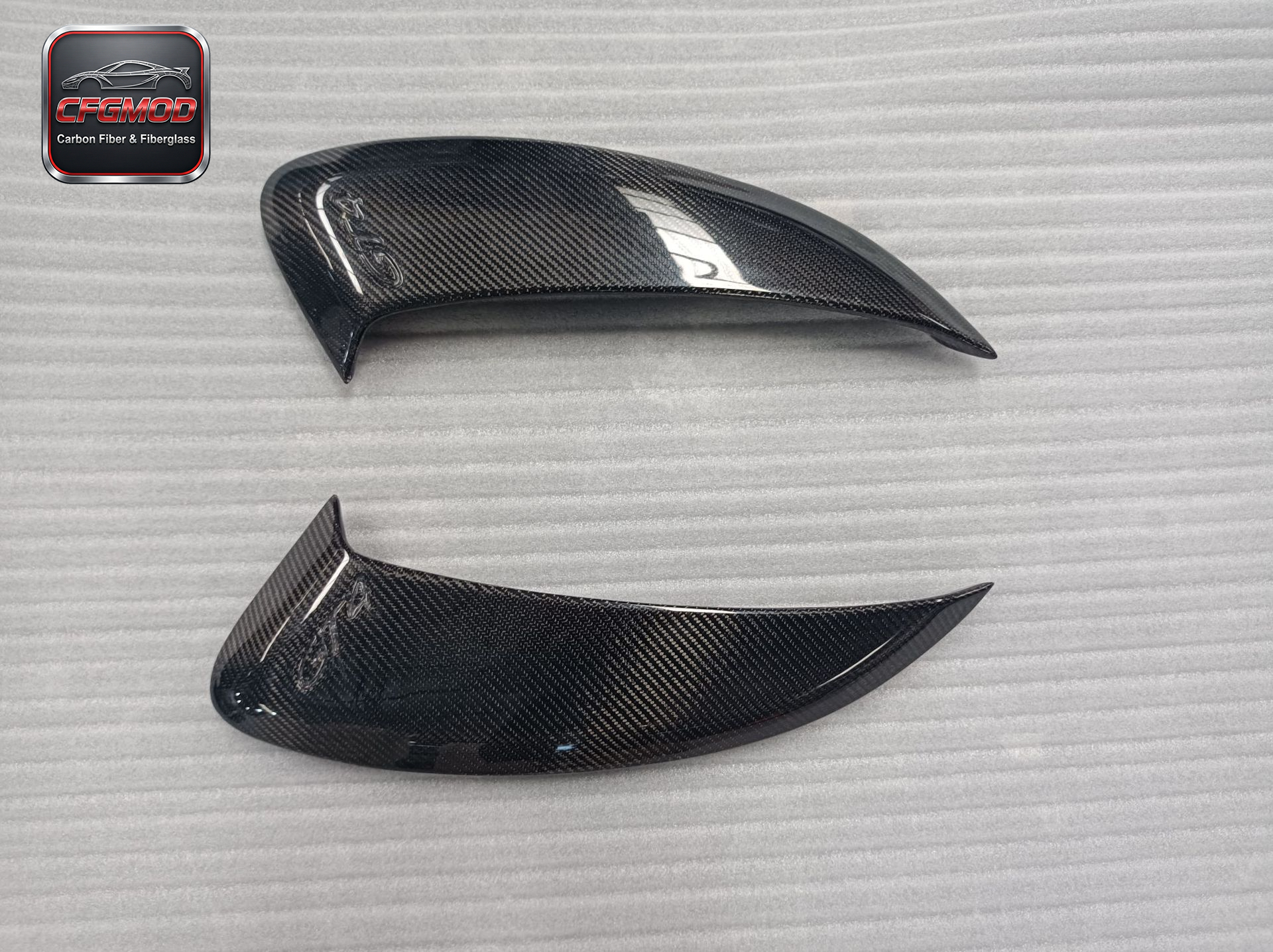 GT4 Style Dry Carbon Fiber Rear Side Vents Air Intakes for Porsche 981 Boxster Cayman Side Quarter Panel Vents Tuning Parts — 8