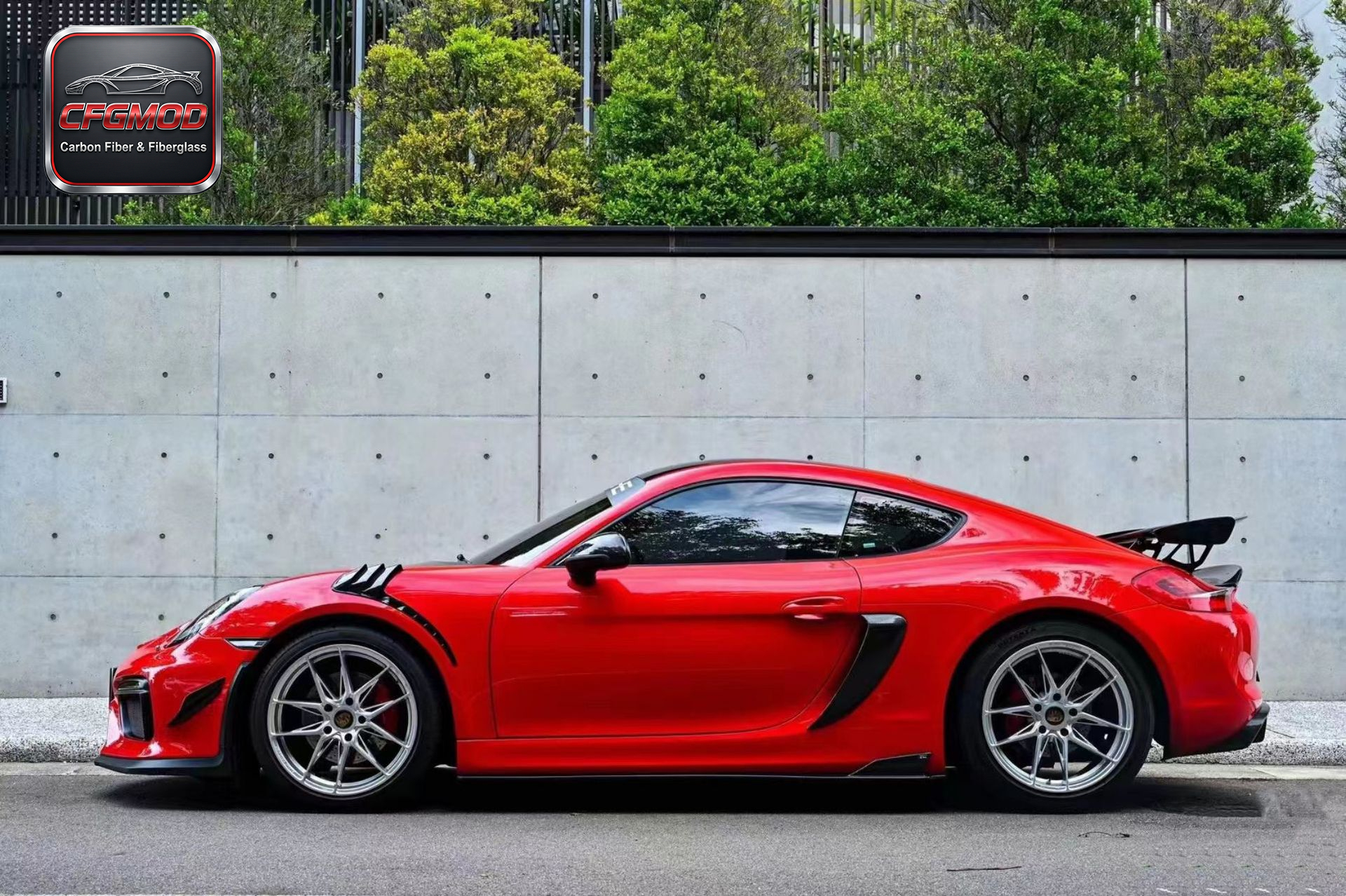 GT4 RS Style Dry Carbon Fiber Front Fenders with Vents for Porsche 718 Boxster Cayman Tuning Parts — 3