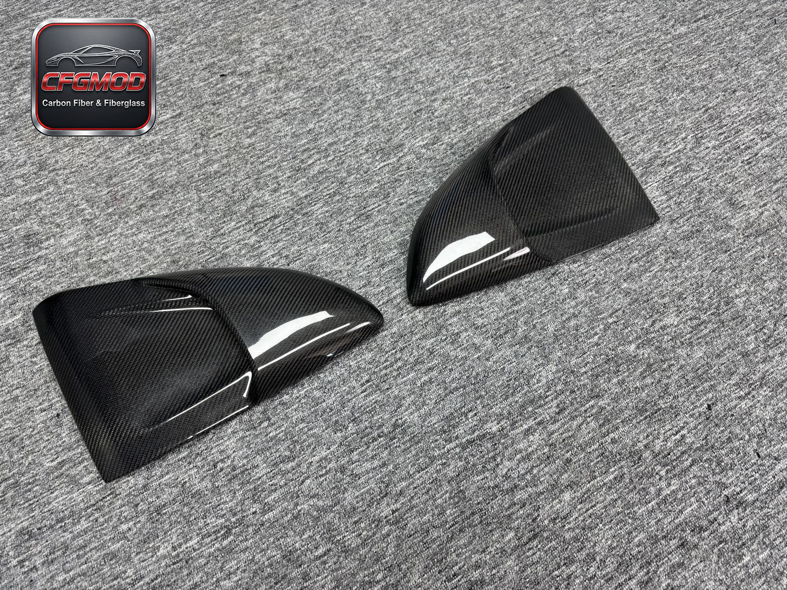 GT4 RS Style Dry Carbon Fiber Rear Quarter Window Louvers Air Vents for Porsche 718 Cayman Side Window Scoops Tuning Parts — 7