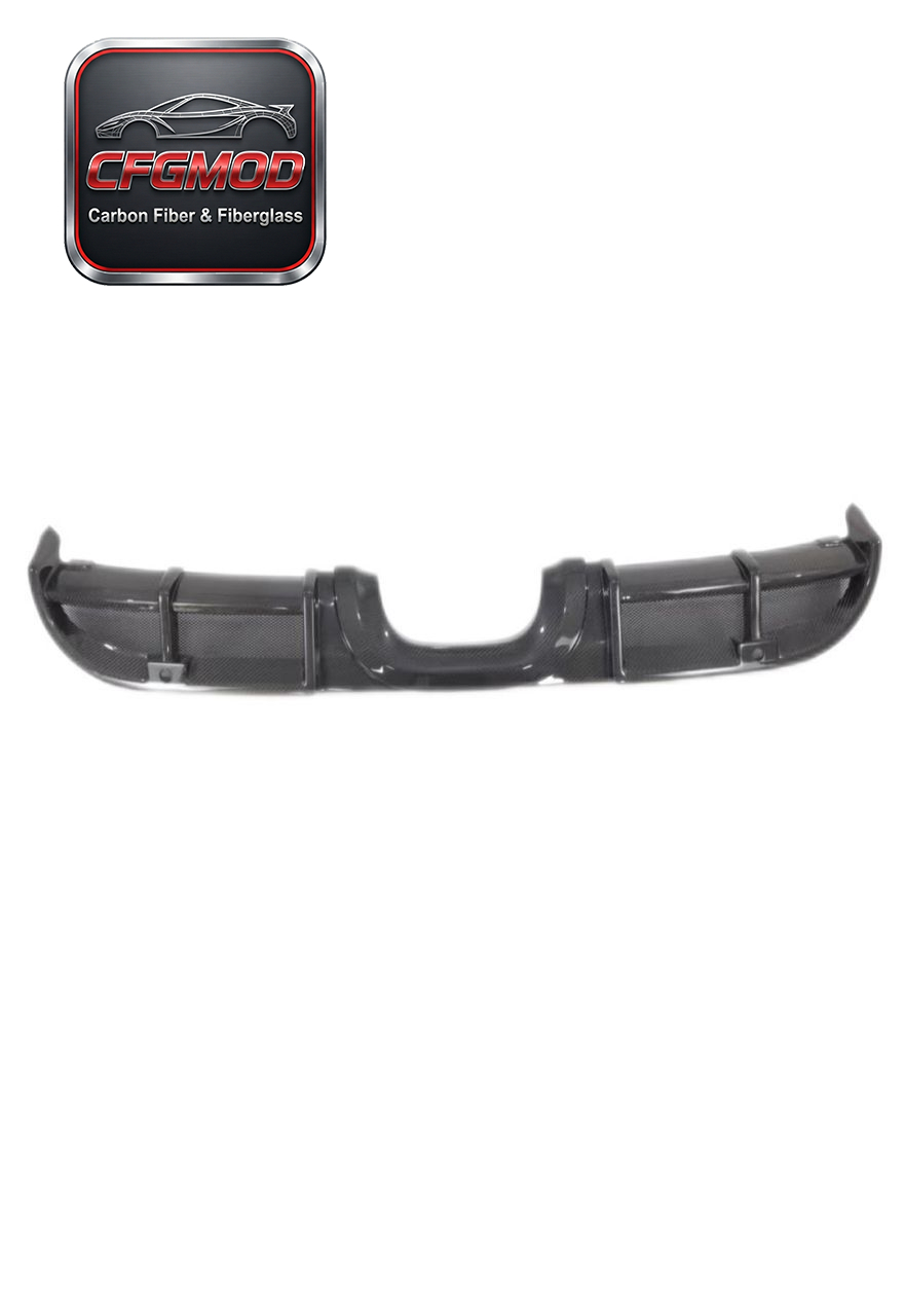 GT4 Style Dry Carbon Fiber Rear Lip Diffuser for Porsche 718 Boxster Cayman Rear Bumper Splitter Tuning Parts — 8