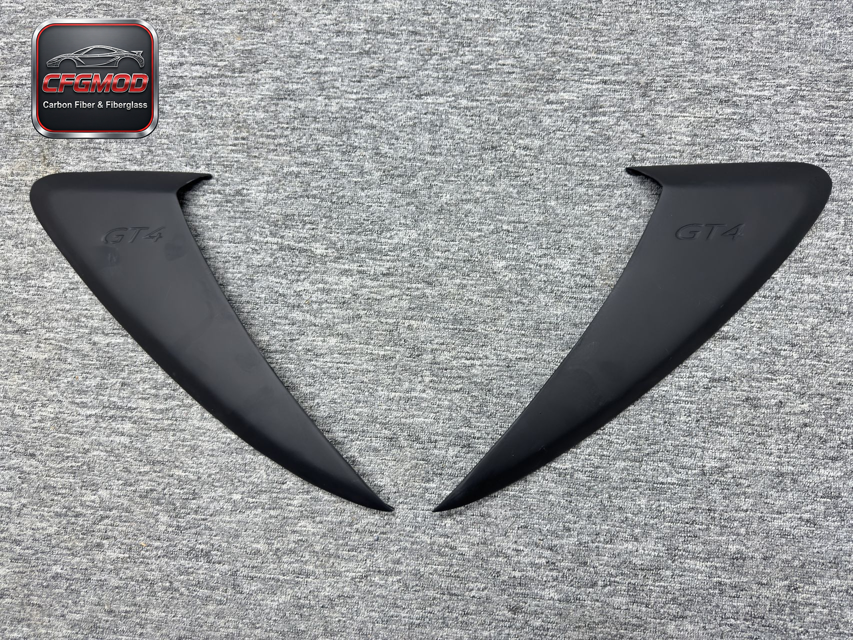 GT4 Style Carbon Fiber Rear Side Vents Air Intakes for Porsche 987 Boxster Cayman Side Quarter Panel Tuning Parts — 6