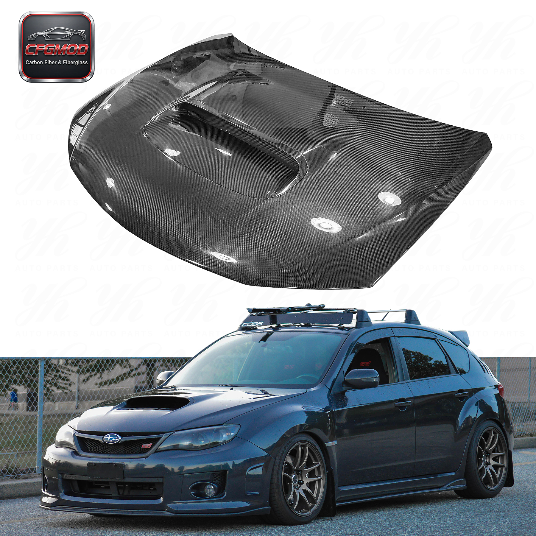 FRP OEM Style Rear Trunk Boot Lid for Subaru Impreza GC8 1992 2000 — 1