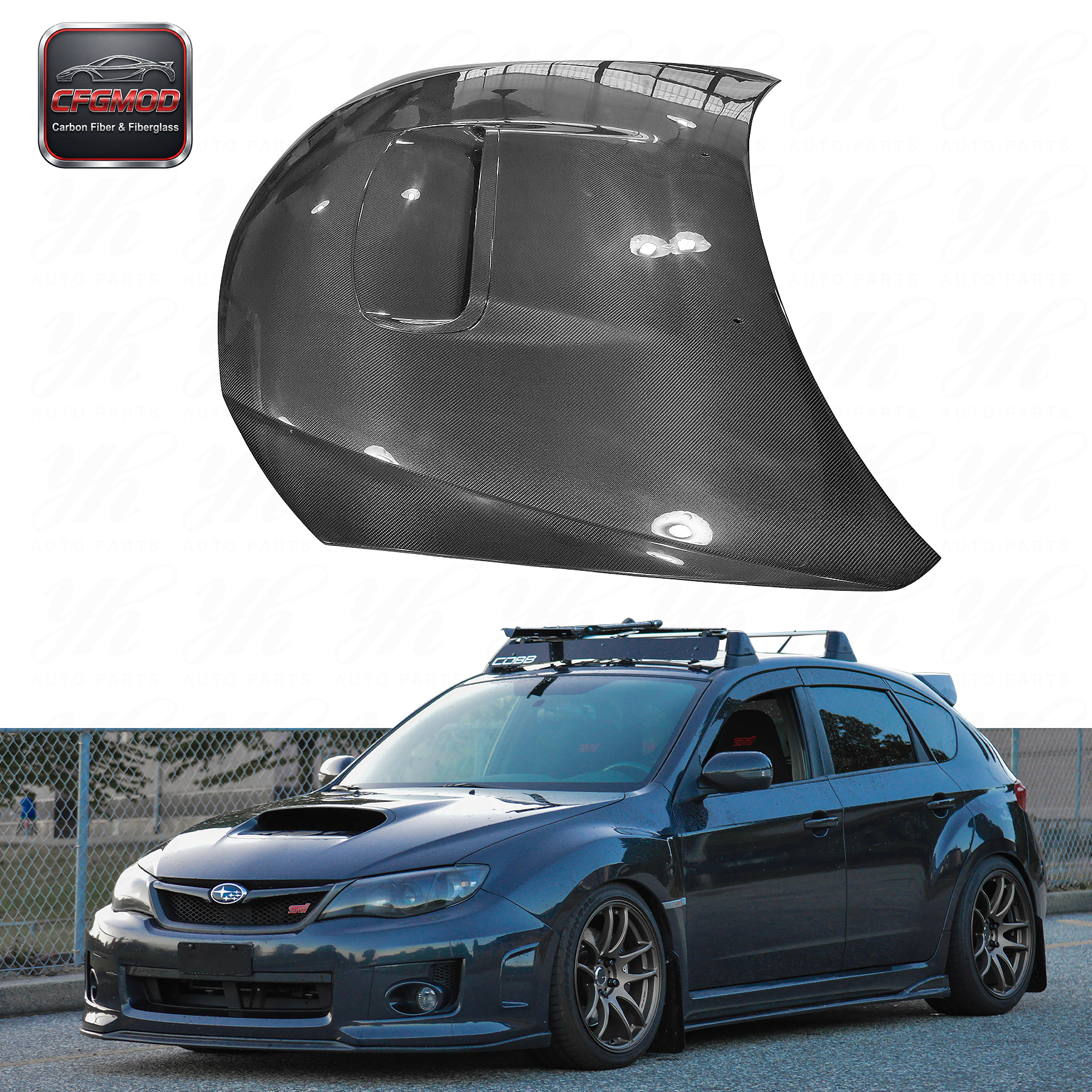 FRP OEM Style Rear Trunk Boot Lid for Subaru Impreza GC8 1992 2000 — 3