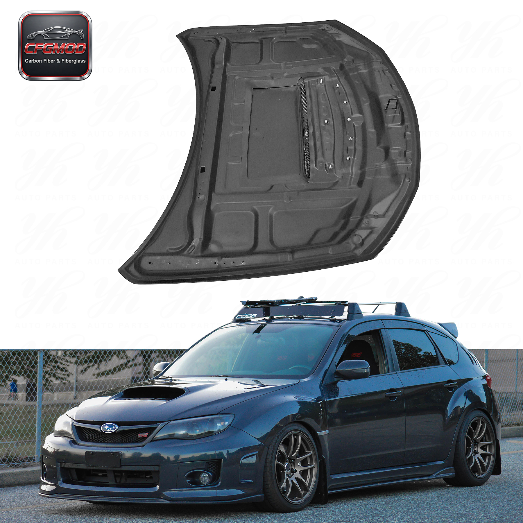 FRP OEM Style Rear Trunk Boot Lid for Subaru Impreza GC8 1992 2000 — 4