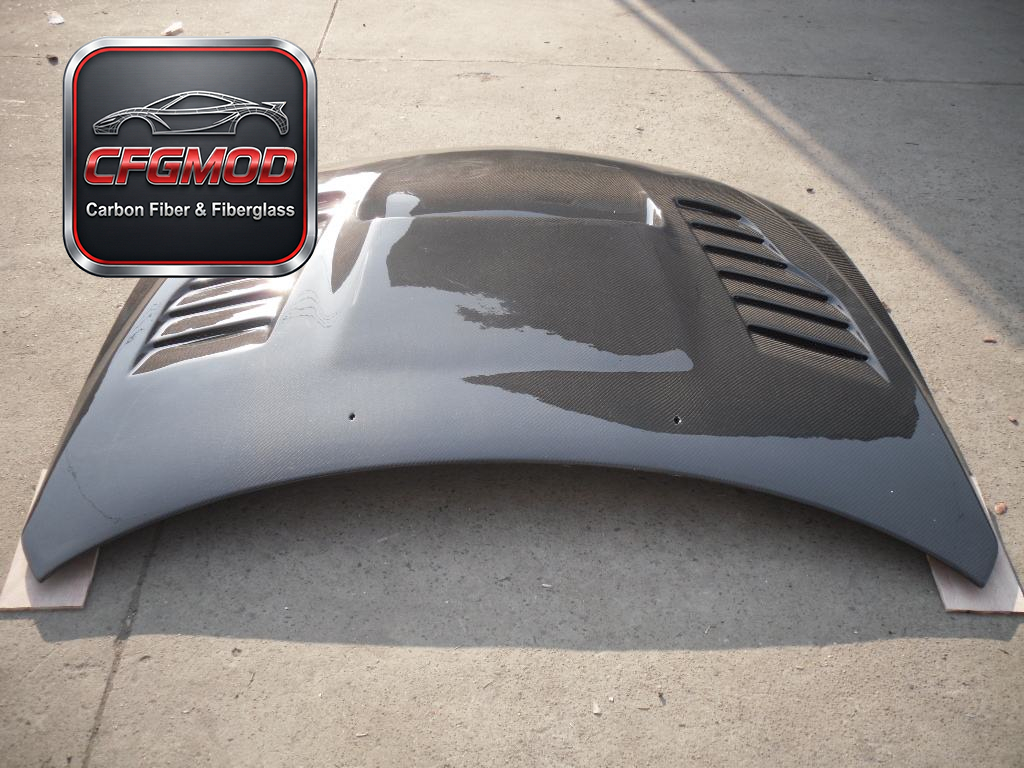 For GRB GVB WRX STI CS Style Hood Bonnet Engine Hood in Carbon Fiber Material — 7