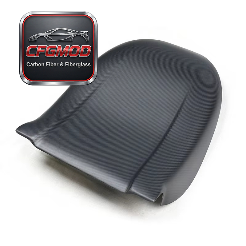 Dry Carbon Fiber Interior Seat Back Trim Panel Replacement for Tesla Model X S 3 Y — 3