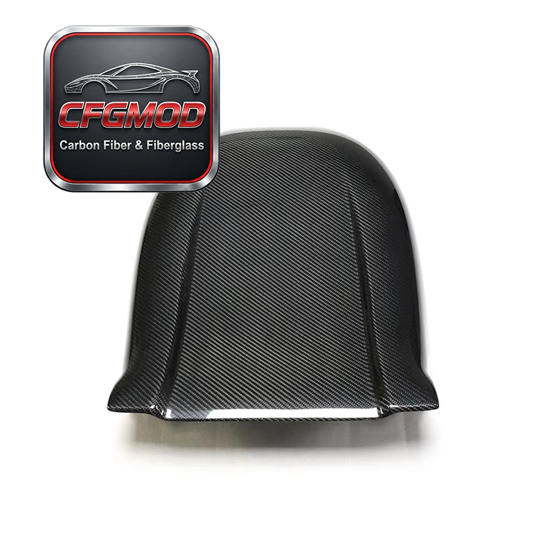 Dry Carbon Fiber Interior Seat Back Trim Panel Replacement for Tesla Model X S 3 Y — 4