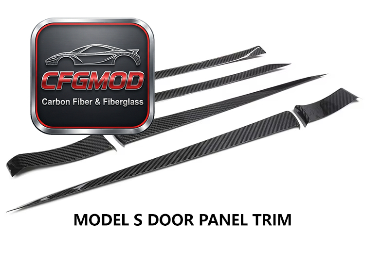 Matte Dry Carbon Fiber Center Console Storage Box Cover Trim for Tesla Model S X Plaid — 5