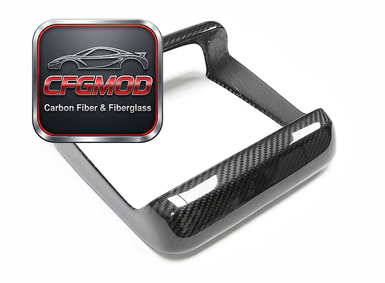 Matte Dry Carbon Fiber Center Console Storage Box Cover Trim for Tesla Model S X Plaid — 7