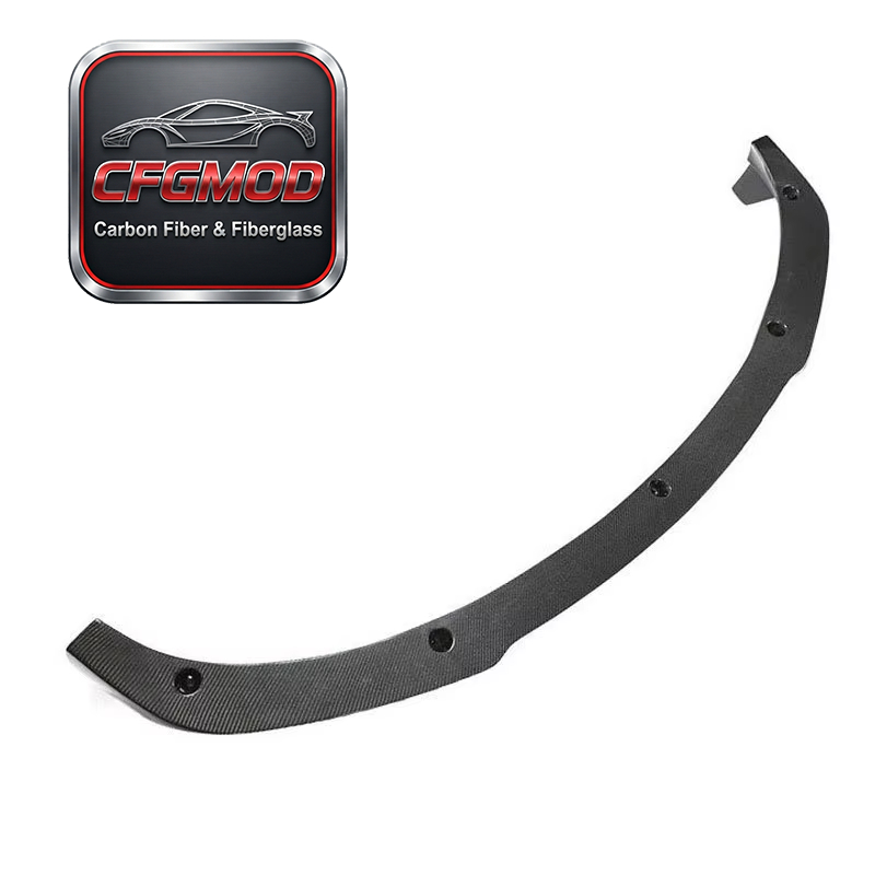 Dry Carbon Fiber V Design Front Spoiler Lip Body Kit for Tesla Model 3 2018 2019 2020 — 2