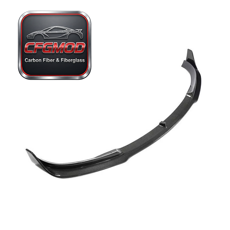 Dry Carbon Fiber V Design Front Spoiler Lip Body Kit for Tesla Model 3 2018 2019 2020 — 4