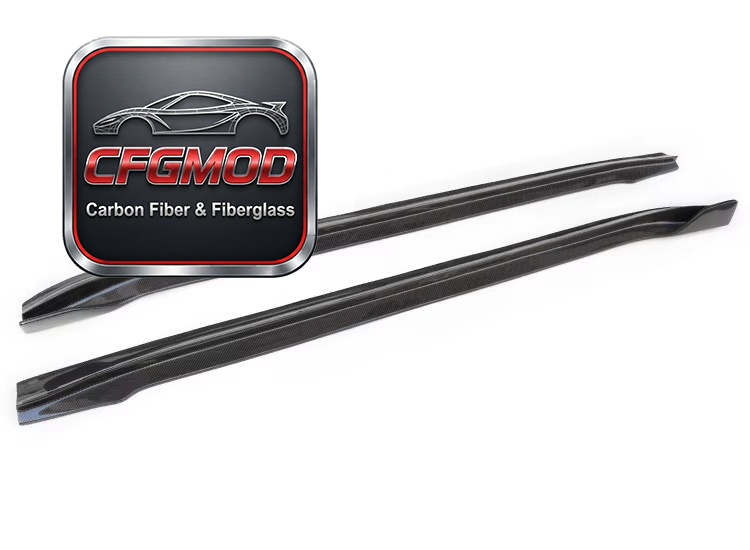 V Style Carbon Fiber Full Body Kit Front Lip Side Skirts Rear Diffuser Spoiler for Tesla Model Y — 3