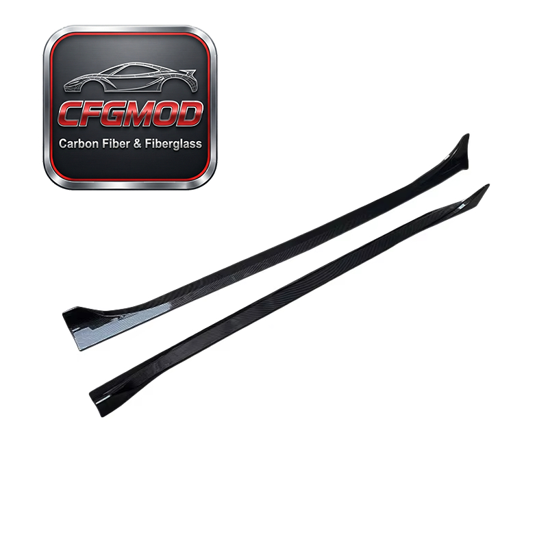 Dry Carbon Fiber Side Rocker Panels Body Kits Styling Accessories for Tesla Model 3 — 3