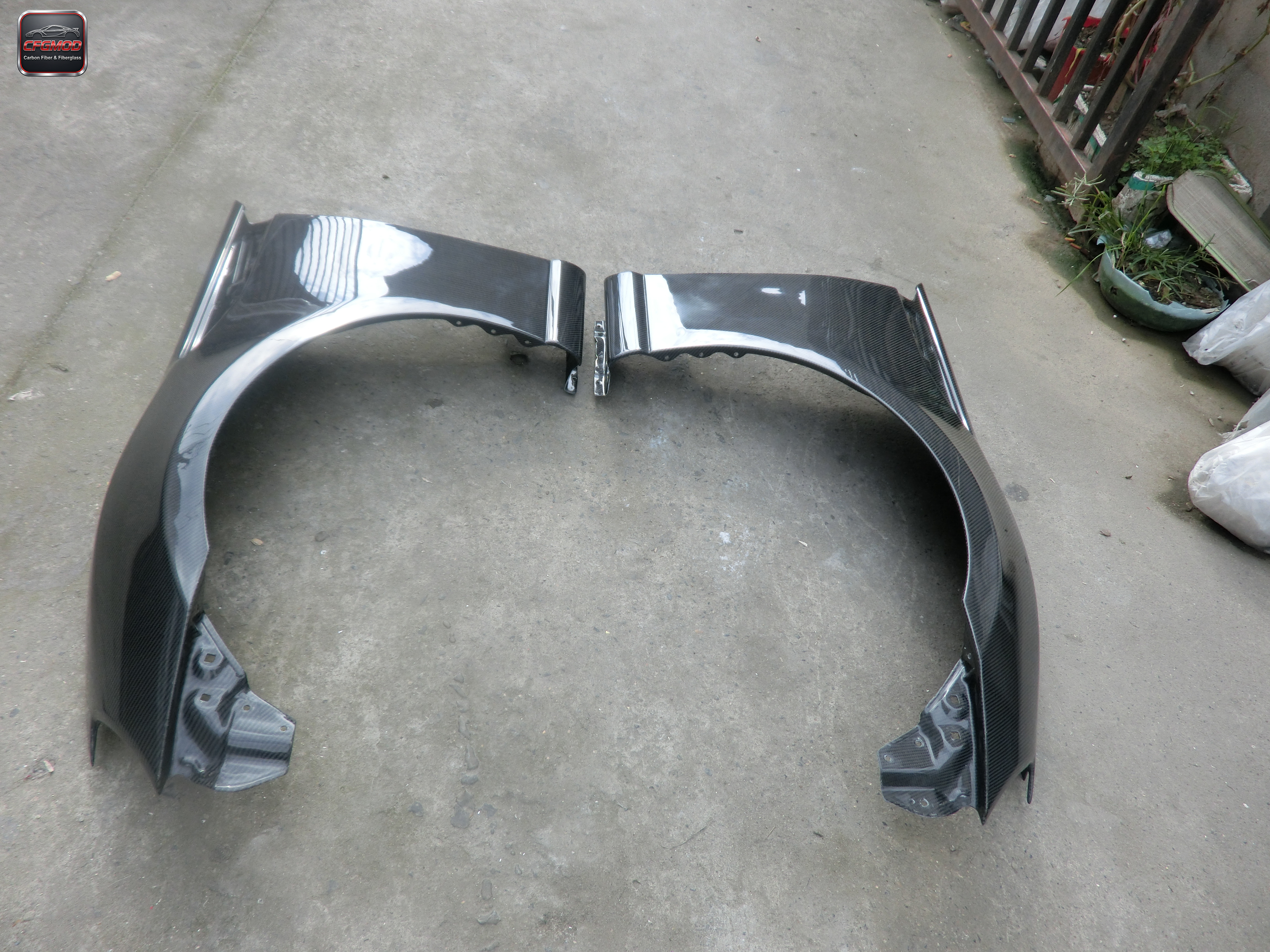 GT86 OEM Front Fender 2pcs Carbon Fiber Black for 2012-2016 — 1