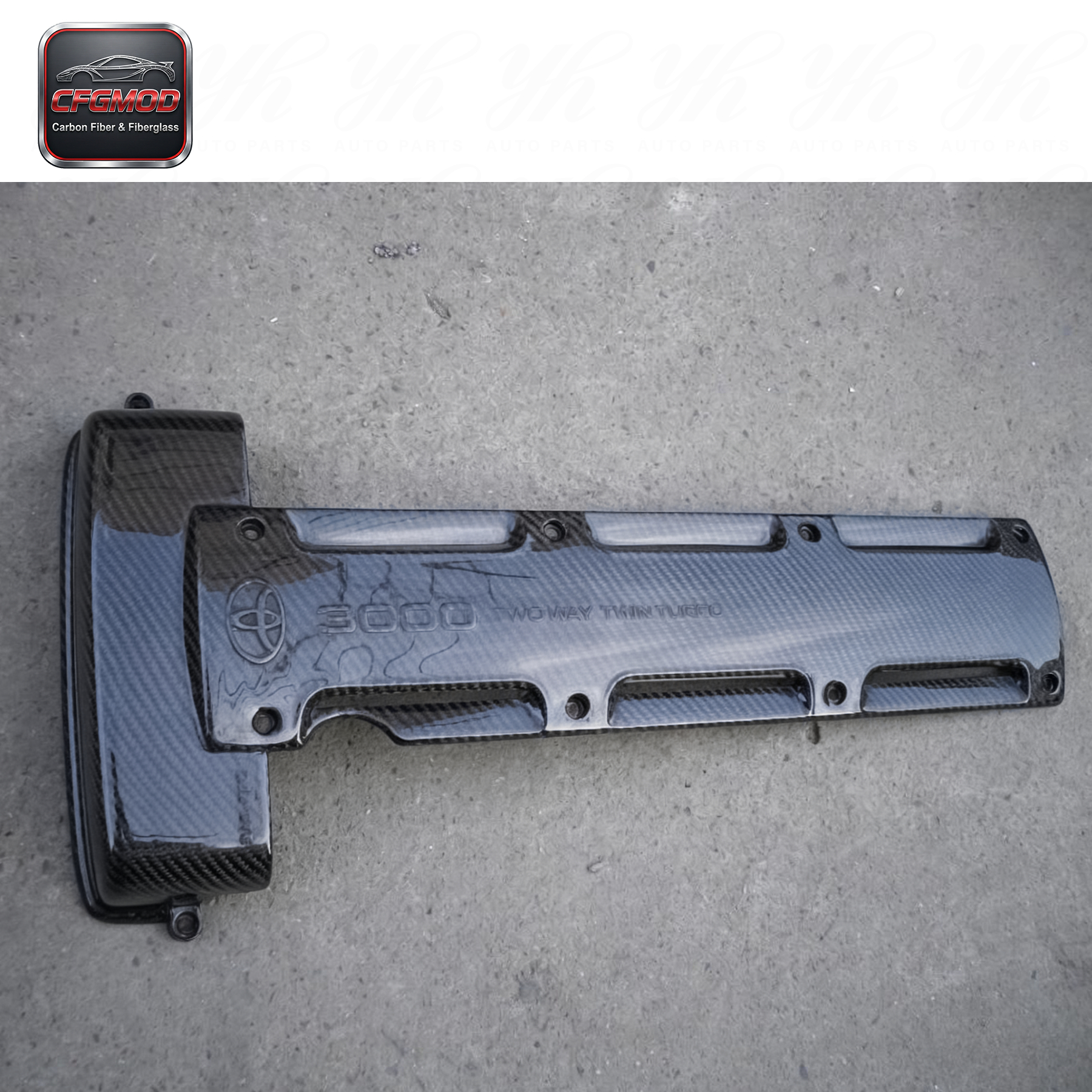 For 1993-1998 Supra MK4 2JZ Engine Plug Cover 2JZ NON-VVTI Carbon Fiber — 4