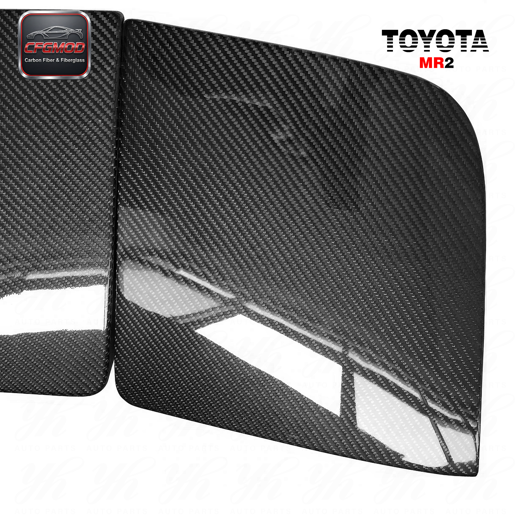 1999-2007 MR2 SW20 OEM Carbon Fiber Rear Headlight Cover (Pair) Black — 5