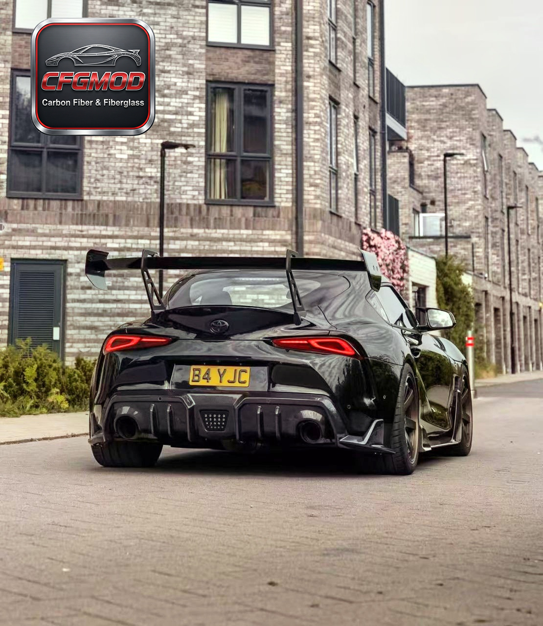Carbon Fiber & ABS AR Design Rear Bumper Lip Aprons for Toyota Supra MK5 A90 A91 Exterior Modification Accessories — 6
