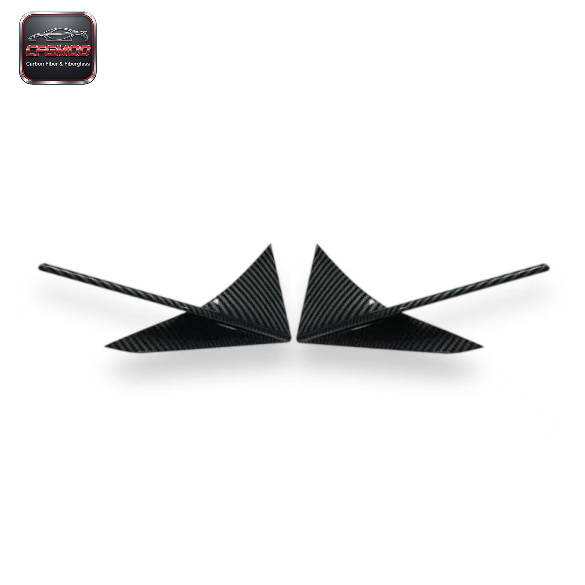 Carbon Fiber Pattern ABS Front Bumper Canards for Toyota Supra MKV A90 A91 GR Supra Front Dive Planes Tuning Parts — 8