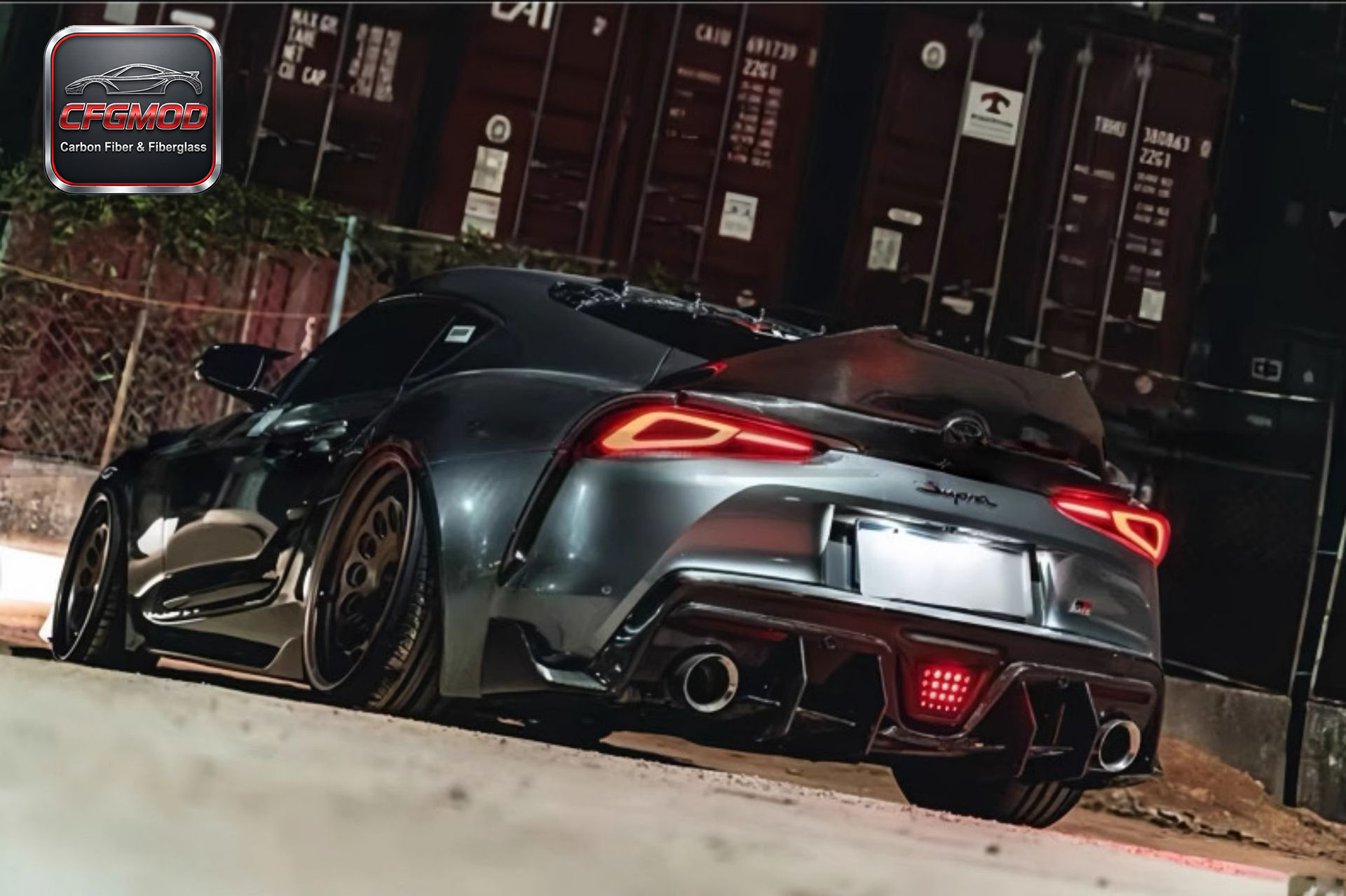 Blade Style Carbon Fiber Rear Bumper Diffuser Lip for Toyota Supra MKV A90 A91 GR Supra Rear Lower Splitter Tuning Parts — 6
