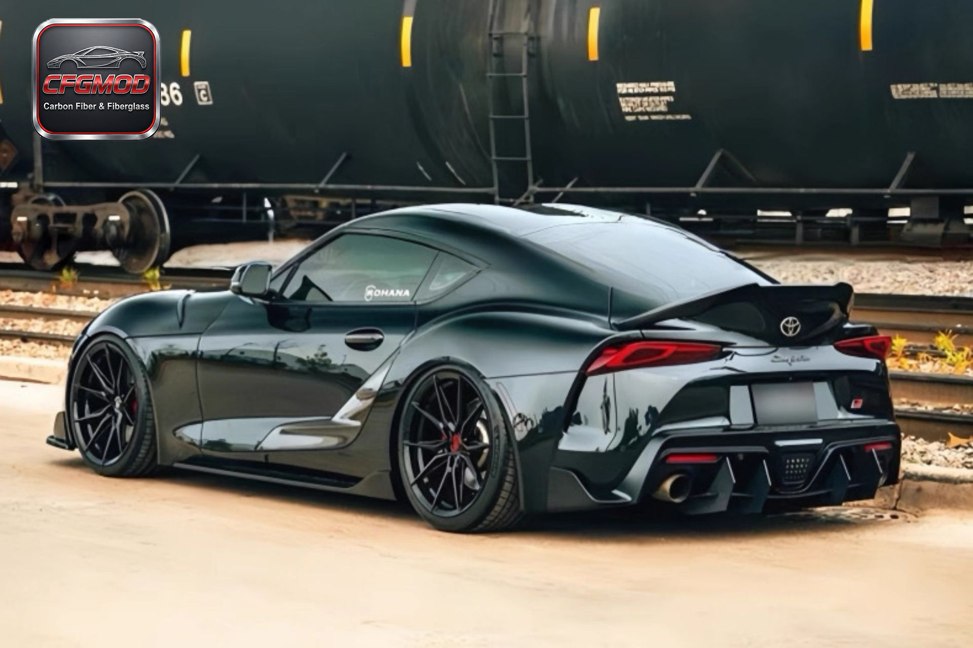 Blade Style Carbon Fiber Rear Bumper Diffuser Lip for Toyota Supra MKV A90 A91 GR Supra Rear Lower Splitter Tuning Parts — 7