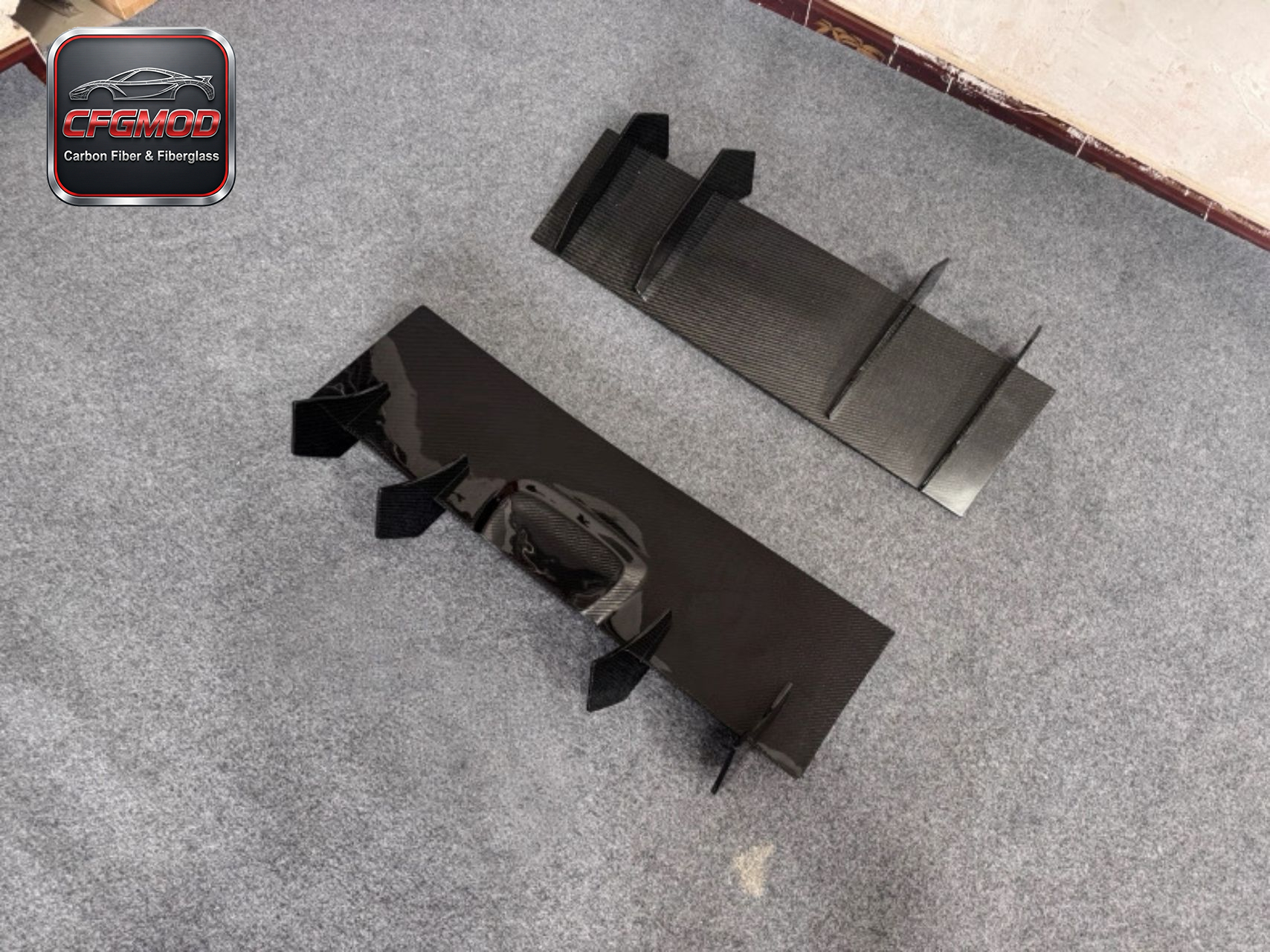 Blade Style Carbon Fiber Rear Bumper Diffuser Lip for Toyota Supra MKV A90 A91 GR Supra Rear Lower Splitter Tuning Parts — 8