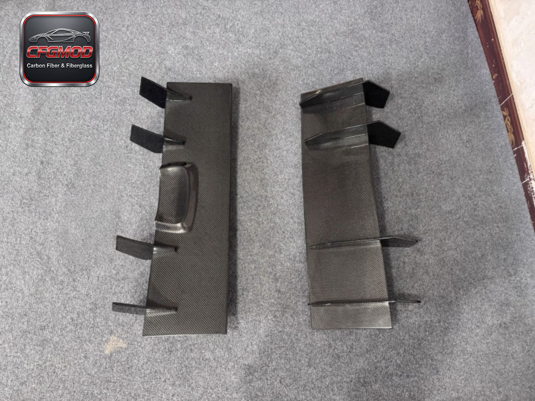 Blade Style Carbon Fiber Rear Bumper Diffuser Lip for Toyota Supra MKV A90 A91 GR Supra Rear Lower Splitter Tuning Parts — 9