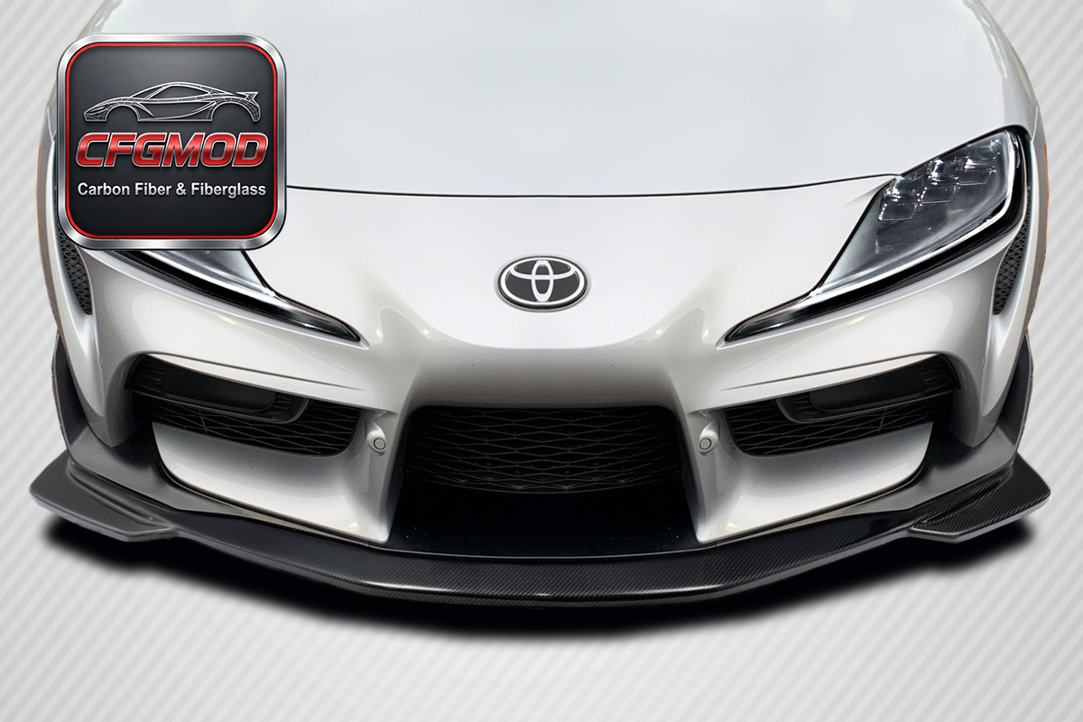 Dry Carbon Fiber Front Lip Spoiler Body Kit for Toyota Supra A90 A91 2019-2023 Front Bumper Splitter Tuning Parts — 3
